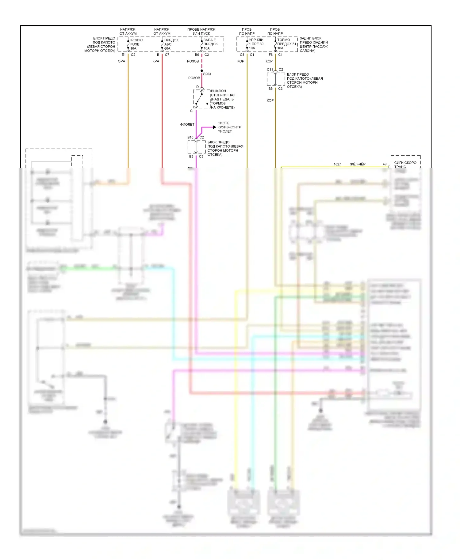 SSR Chevrolet I (2003-2006): Антиблокировочная система abs электросхема 