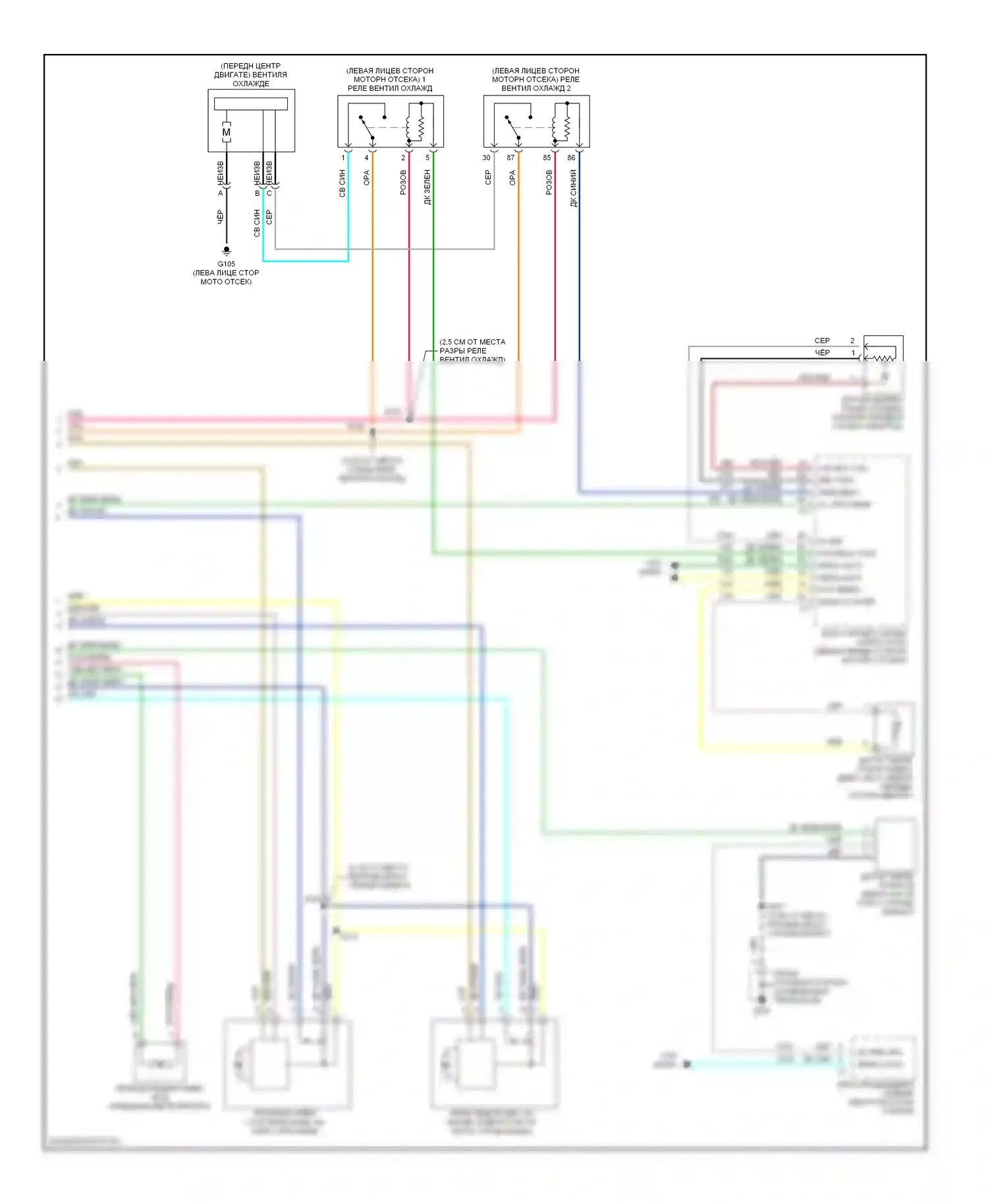 SSR Chevrolet I (2003-2006): Электросхема ручного кондиционера (2 из 2) 