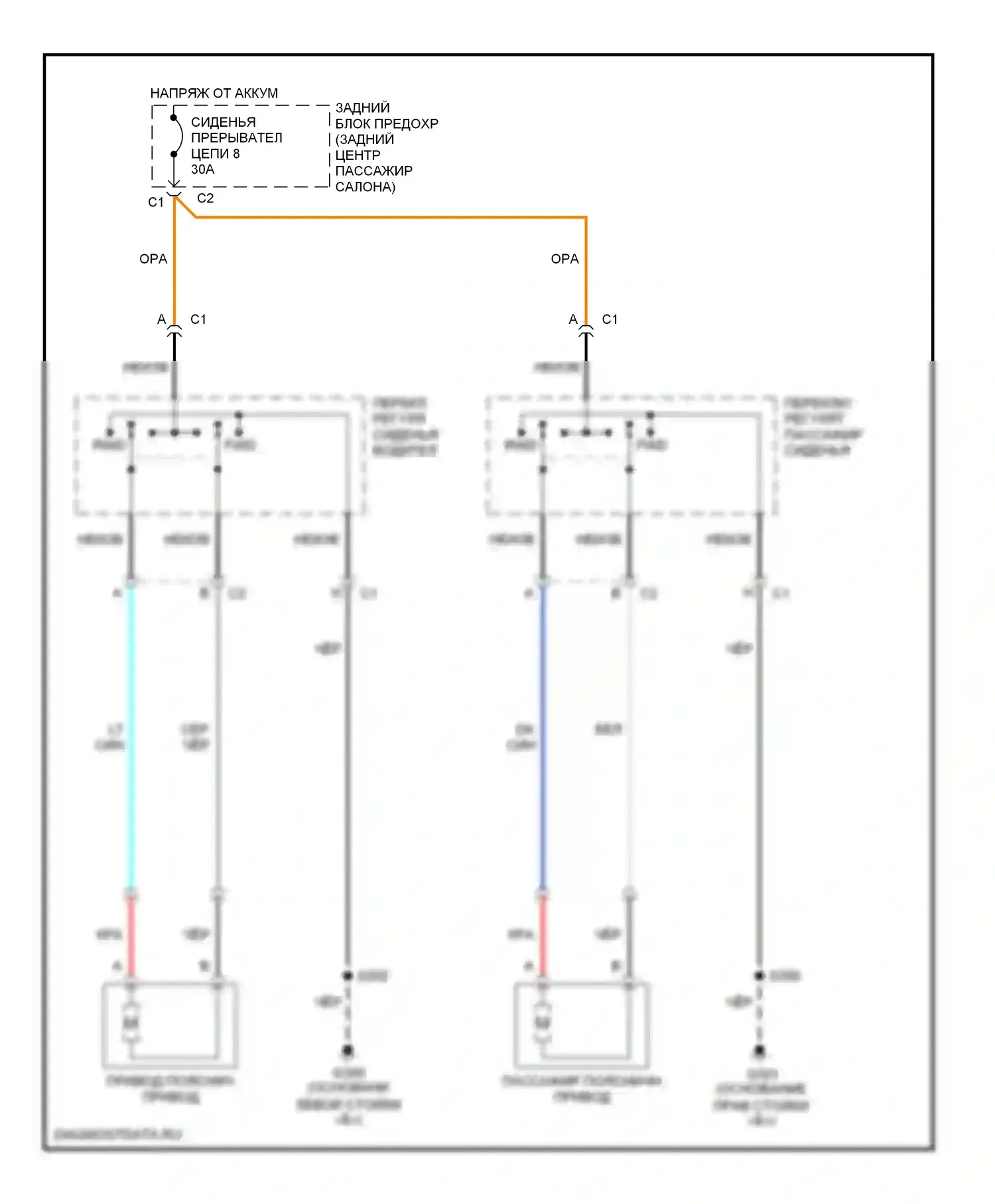 SSR Chevrolet I (2003-2006): Поясничная электросхема 