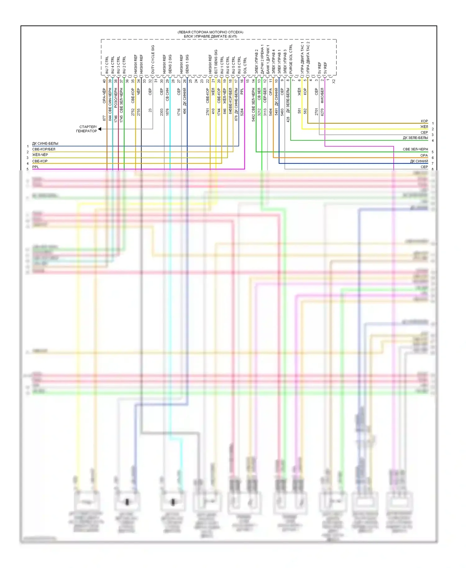 Suburban Chevrolet XI (2007-2013): Электросхема двигателя 5.3l vin 3 (4 из 6) 