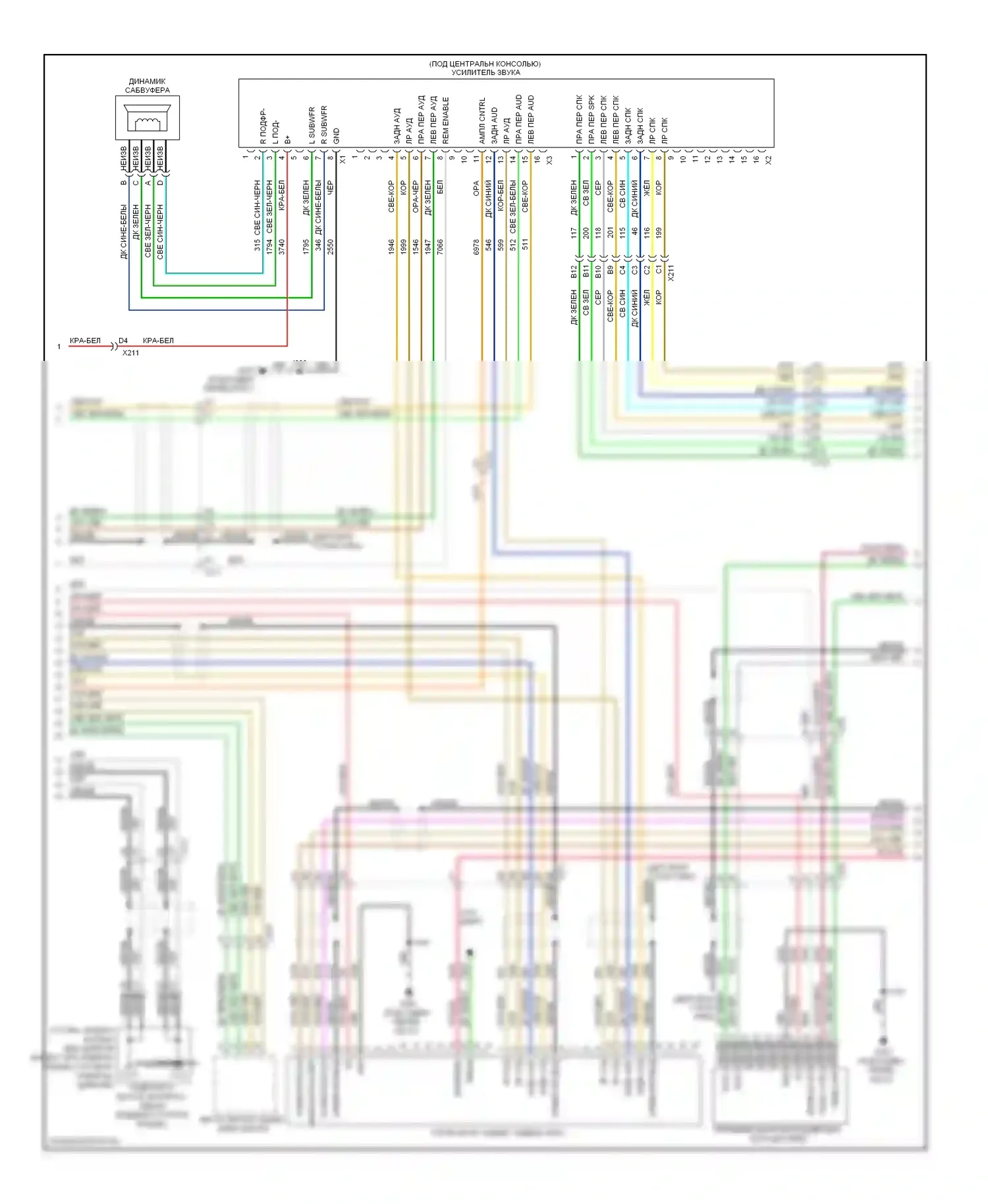 Suburban Chevrolet XI (2007-2013): Электросхема навигации, без y91 и, с uqa (2 из 3) 