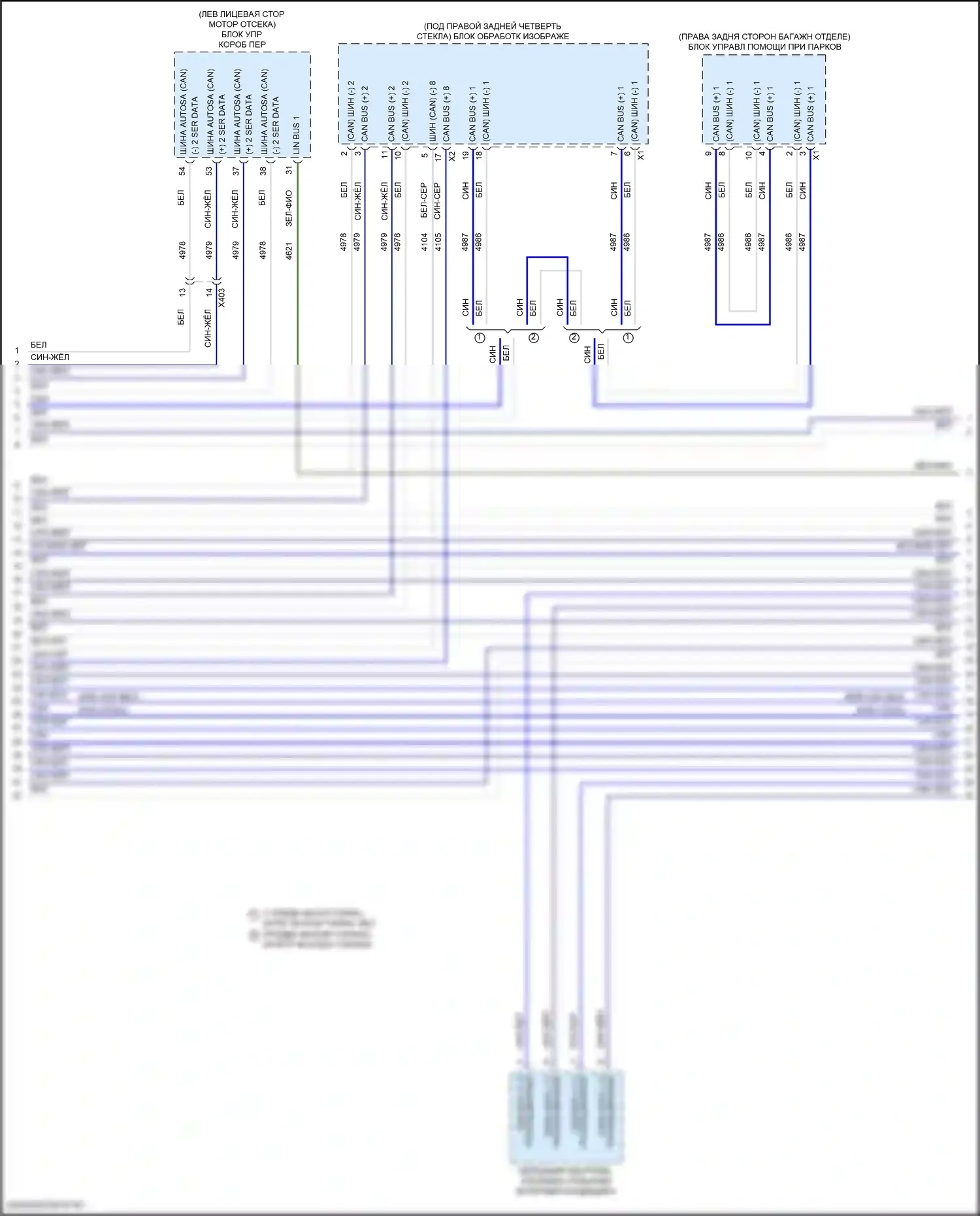 Suburban Chevrolet XIII (2020-2024): Can шина электросхема (6 из 11) 