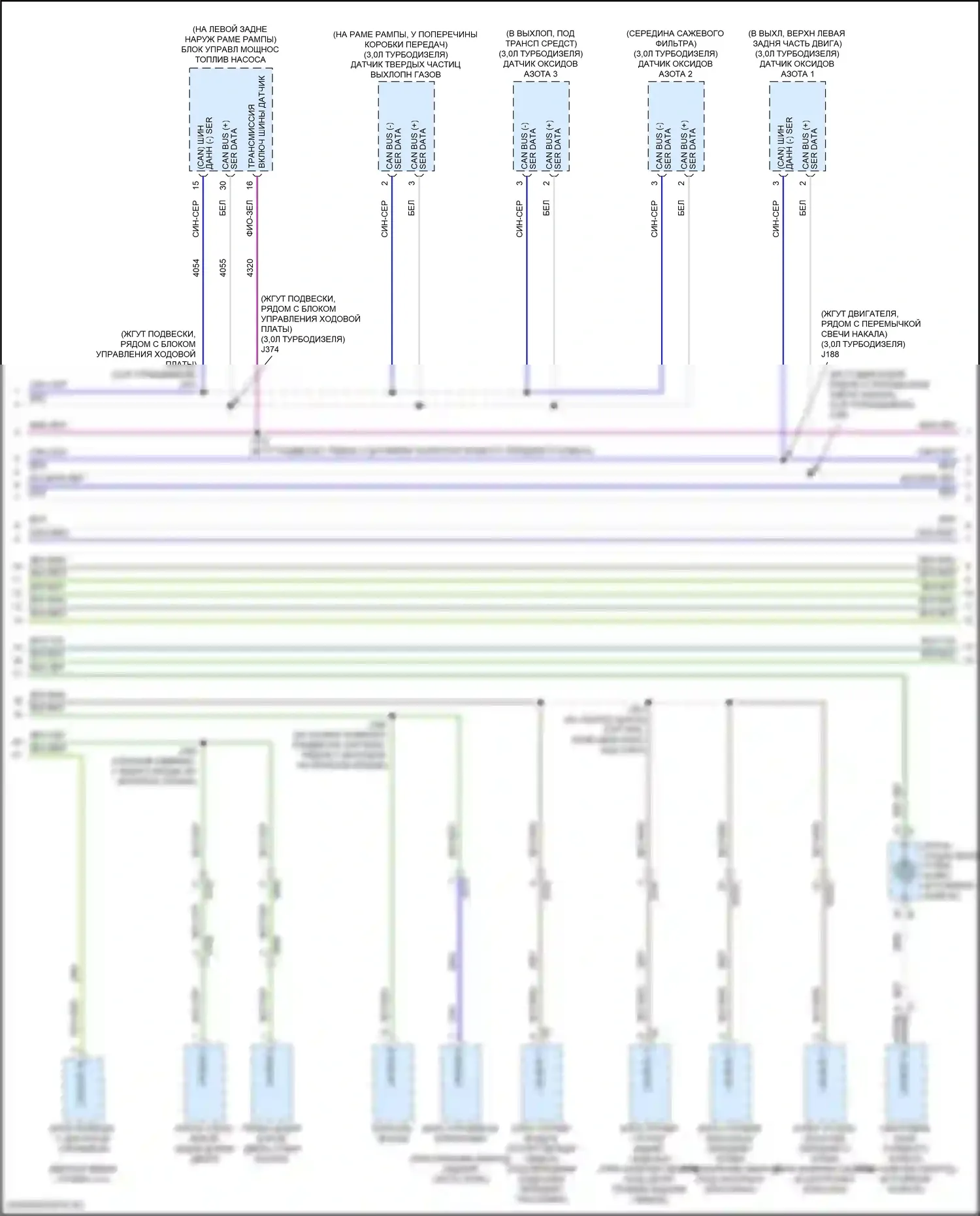 Suburban Chevrolet XIII (2020-2024): Can шина электросхема (9 из 11) 