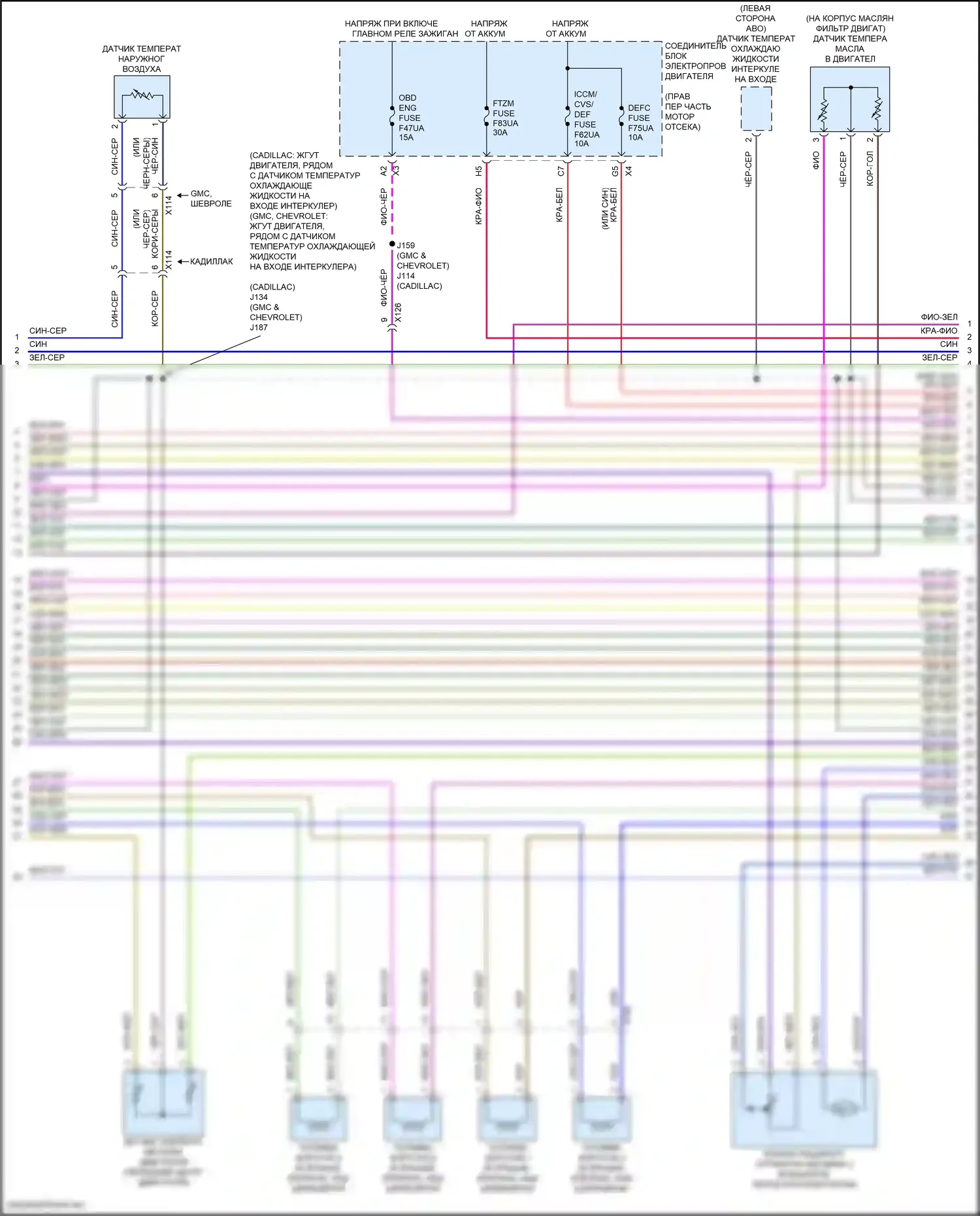 Suburban Chevrolet XIII (2020-2024): Электросхема двигателя 3.0l vin t (4 из 9) 