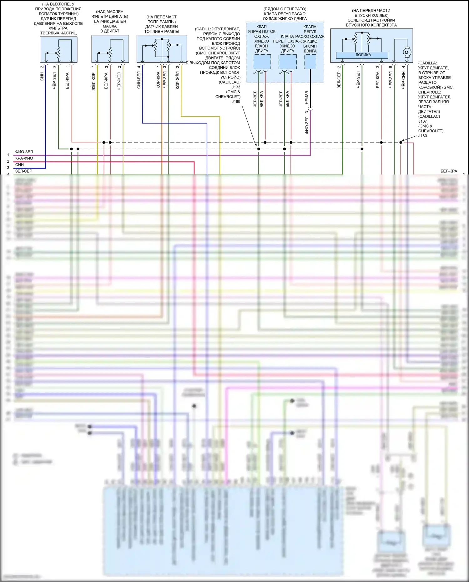 Suburban Chevrolet XIII (2020-2024): Электросхема двигателя 3.0l vin t (5 из 9) 