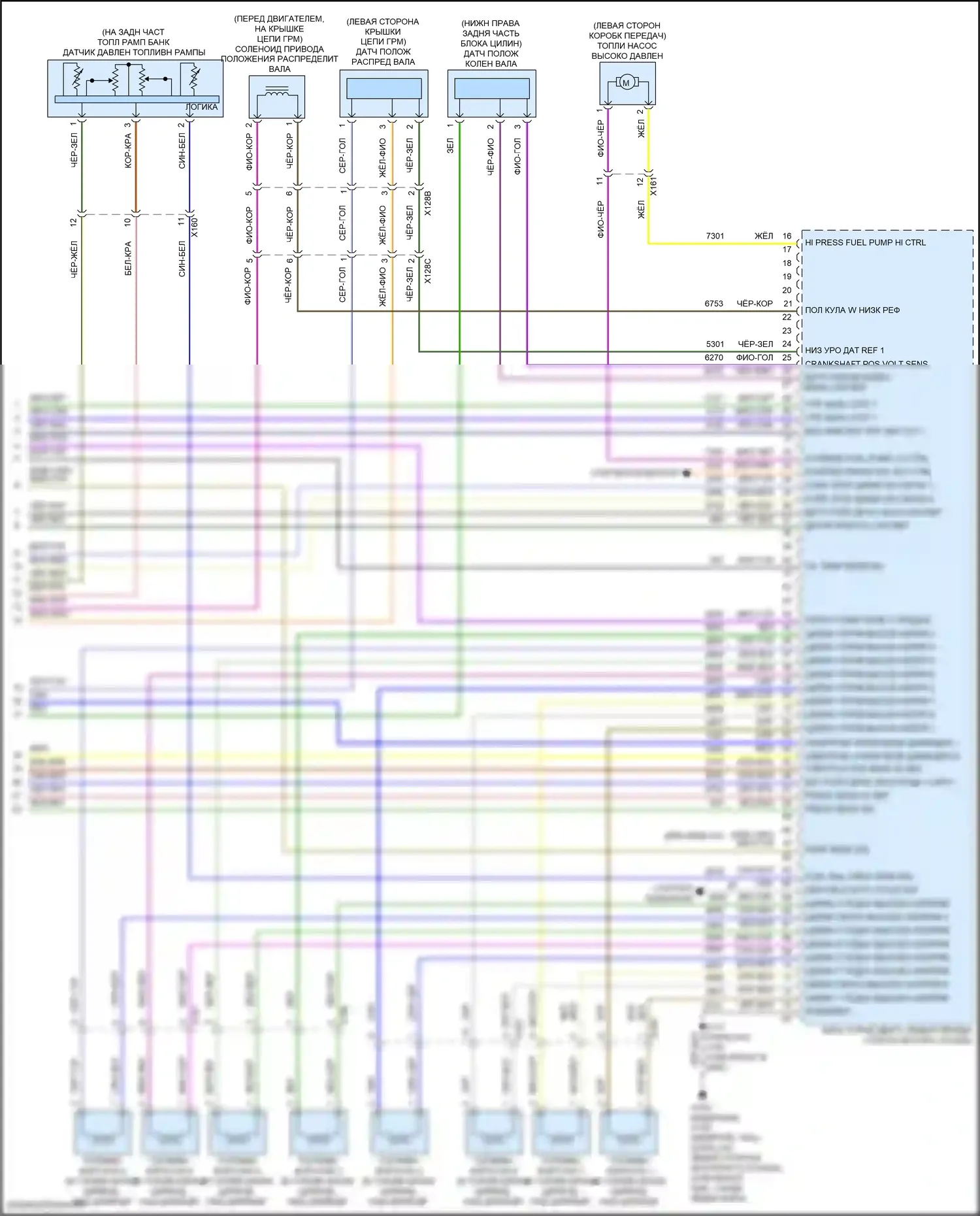 Suburban Chevrolet XIII (2020-2024): Электросхема двигателя 5.3l vin d (7 из 7) 
