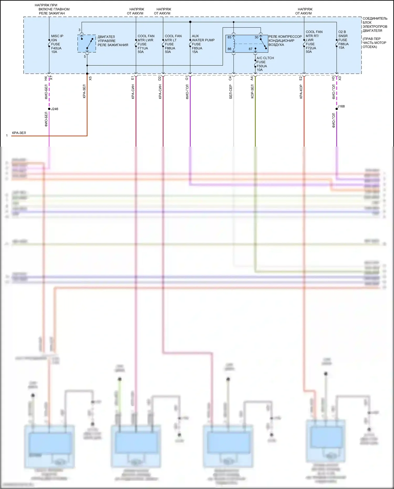 Suburban Chevrolet XIII (2020-2024): Электросхема климат контроля (2 из 7) 