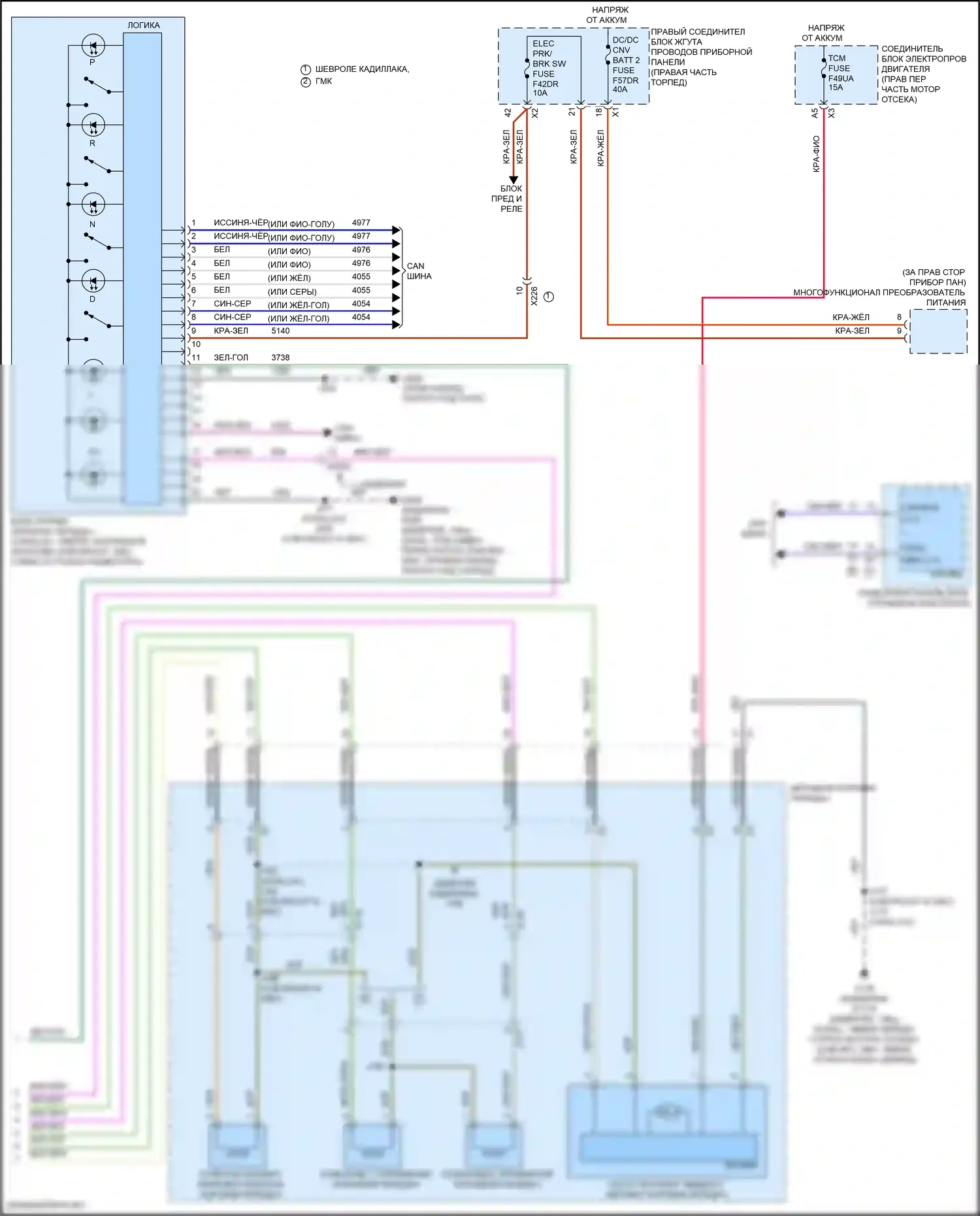 Suburban Chevrolet XIII (2020-2024): Электросхема автоматической коробки передач (4 из 4) 