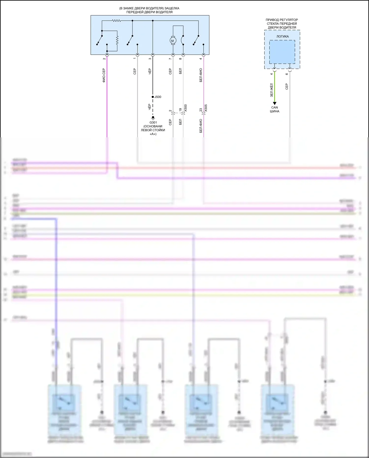 Suburban Chevrolet XIII (2020-2024): Сигнализации электросхема (3 из 7) 