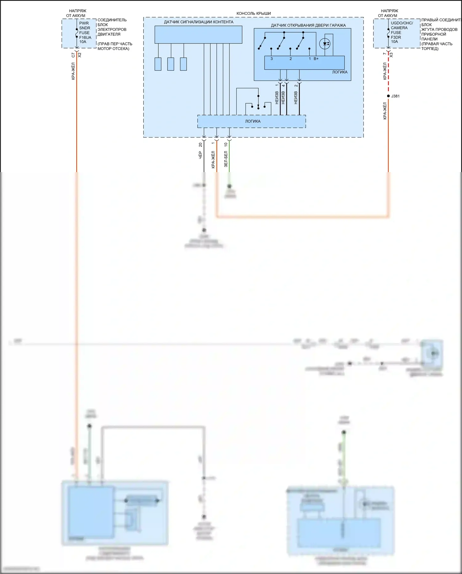 Suburban Chevrolet XIII (2020-2024): Сигнализации электросхема (7 из 7) 