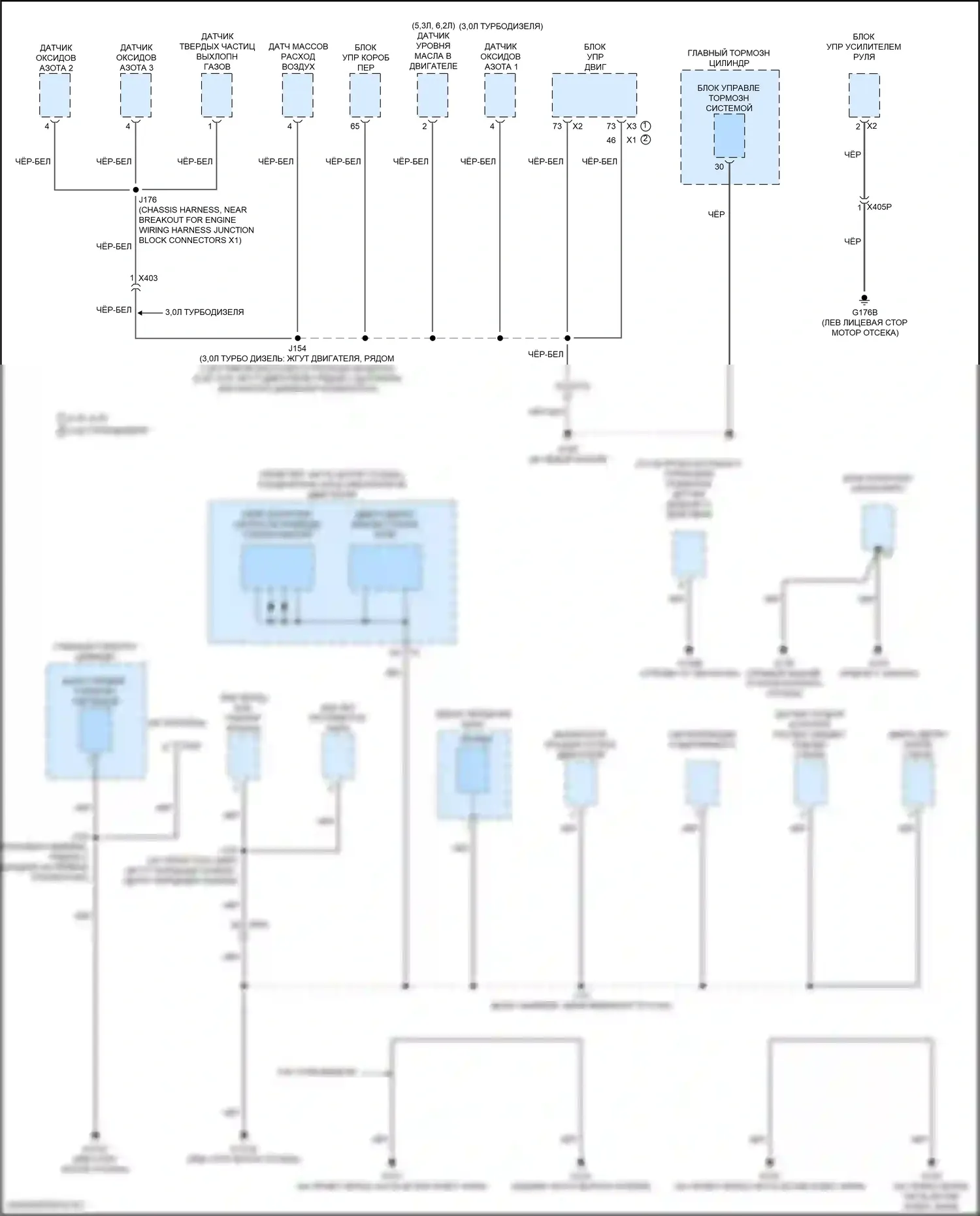 Suburban Chevrolet XIII (2020-2024): Электросхема разводки массы (1 из 11) 