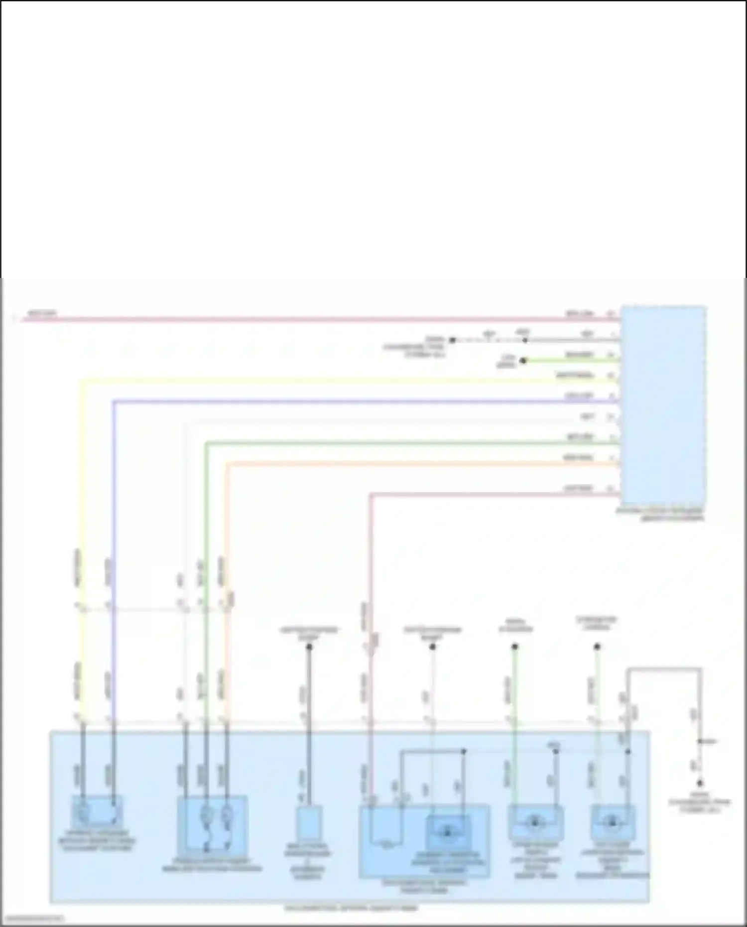 Suburban Chevrolet XIII (2020-2024): Управление зеркалами заднего вида электросхема (2 из 2) 