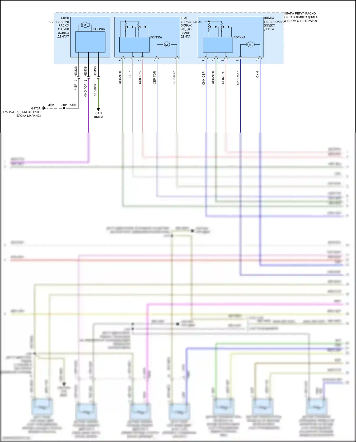 Suburban Chevrolet XIII (2020-2024): Электросхема вентилятора охлаждения (3 из 4) 