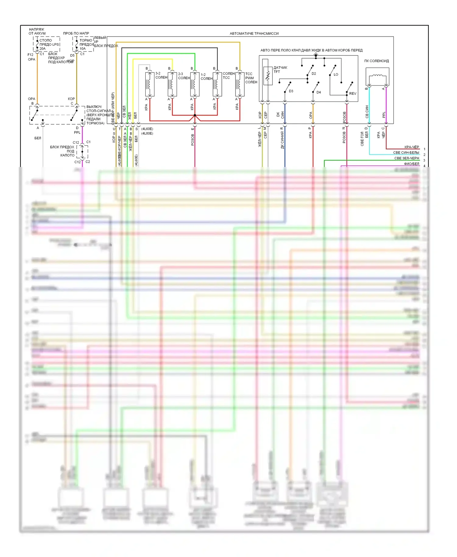 Tahoe Chevrolet II (1999-2006): Электросхема двигателя 4.8l vin v (3 из 5) 