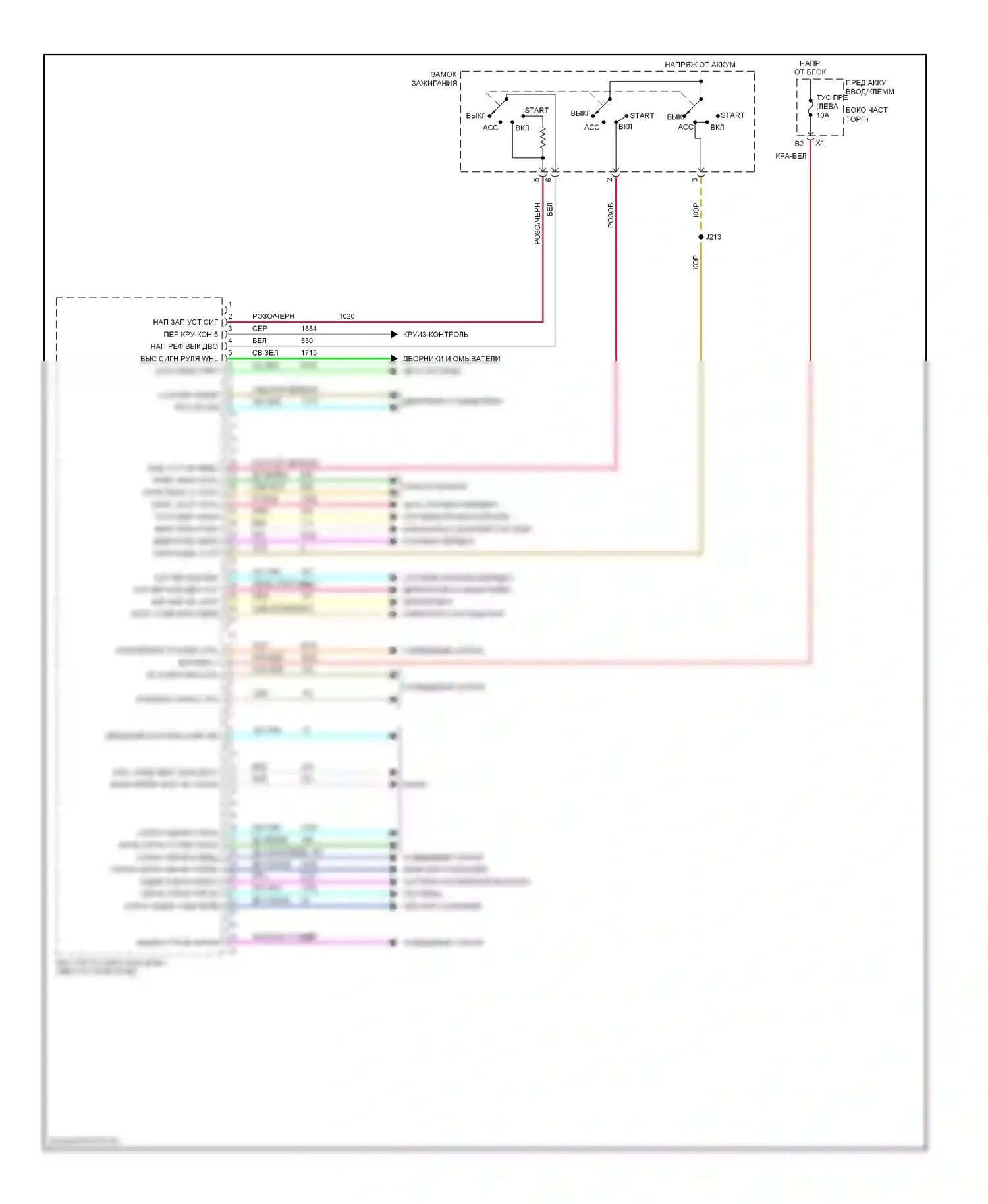 Tahoe Chevrolet III (2006-2014): Электросхема блоков управления кузовом (1 из 3) 