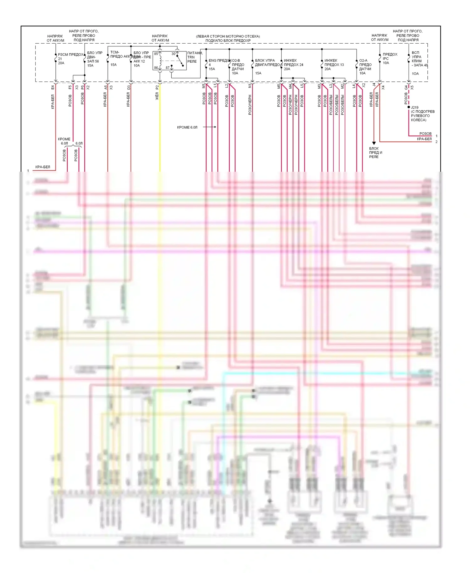 Tahoe Chevrolet III (2006-2014): Электросхема двигателя 5.3l vin 0 (2 из 6) 