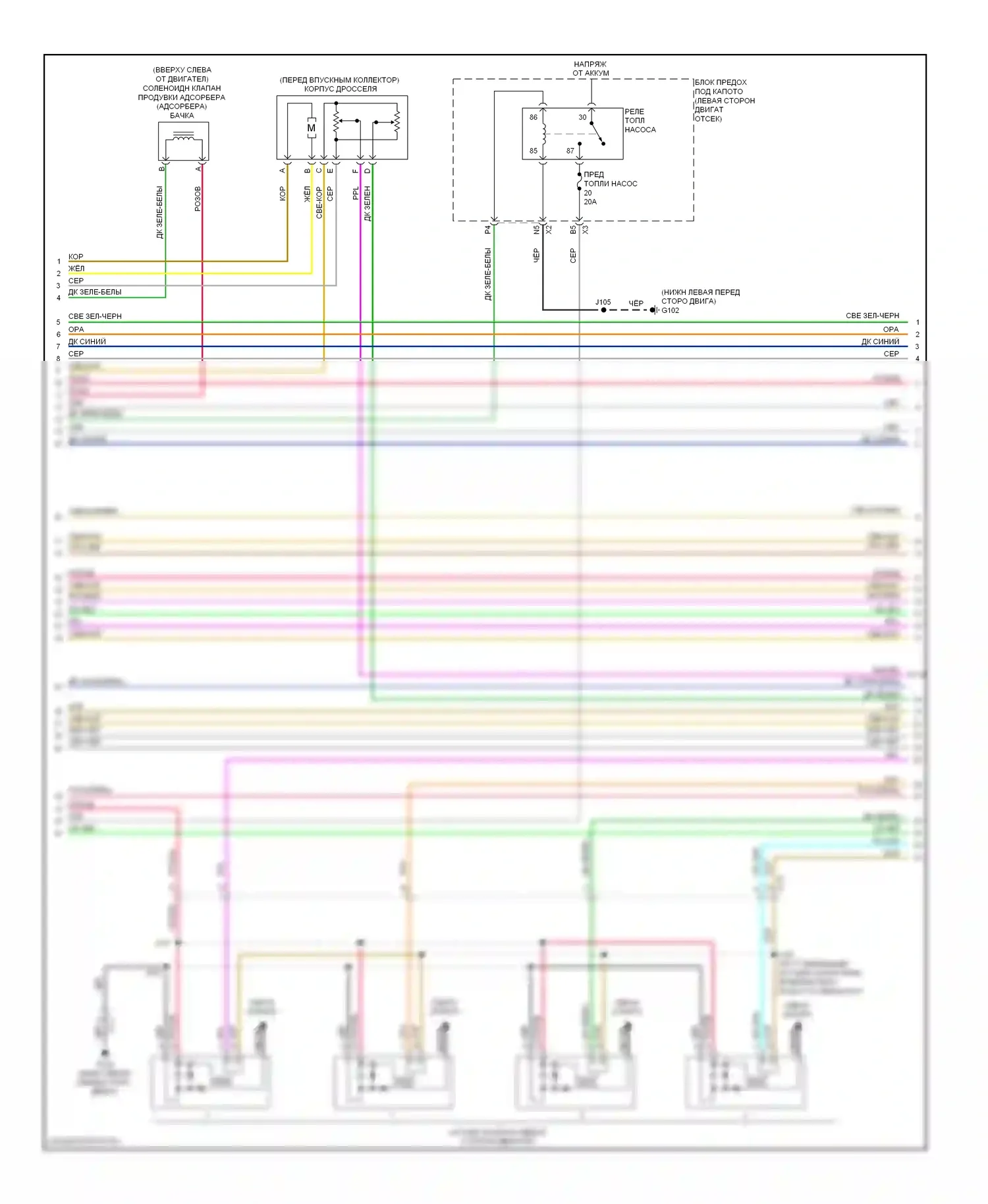 Tahoe Chevrolet III (2006-2014): Электросхема двигателя 5.3l vin 0 (5 из 6) 
