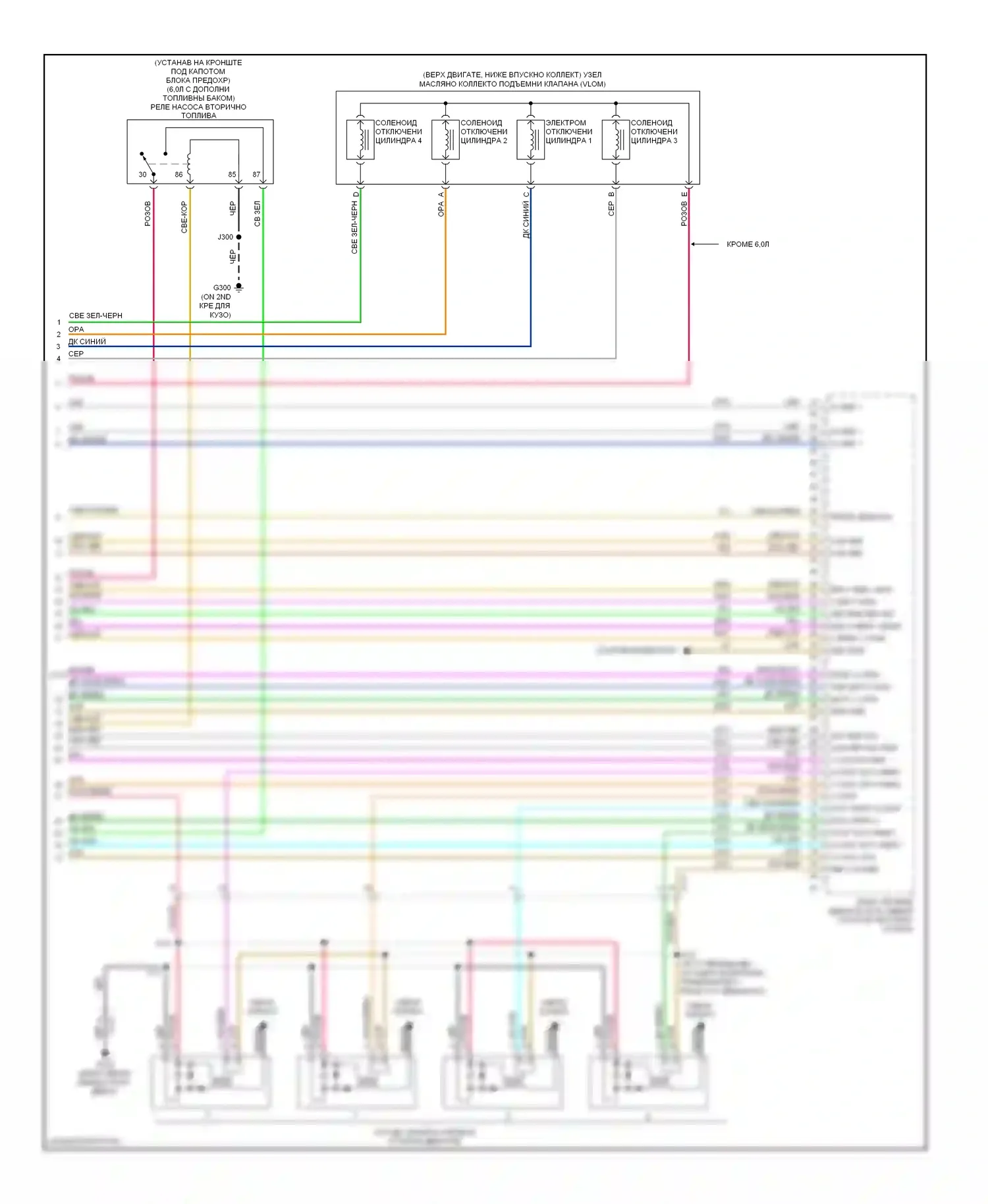 Tahoe Chevrolet III (2006-2014): Электросхема двигателя 5.3l vin 0 (6 из 6) 