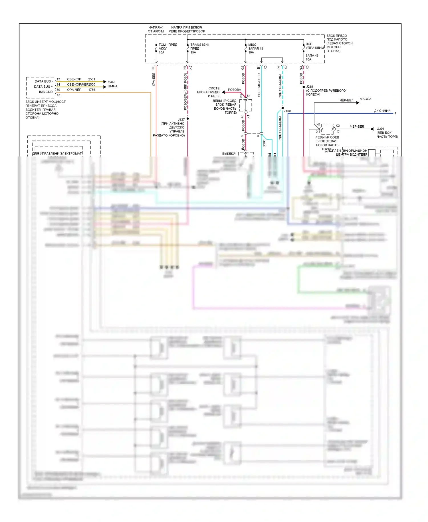 Tahoe Chevrolet III (2006-2014): 6,0л vin j, электросхема автоматической коробки передач (1 из 2) 