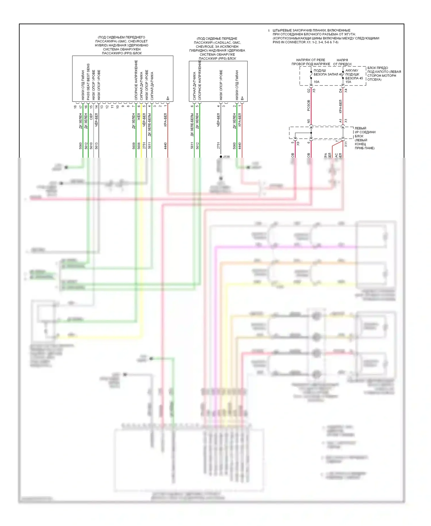 Tahoe Chevrolet III (2006-2014): Электросхема подушек безопасности (3 из 3) 