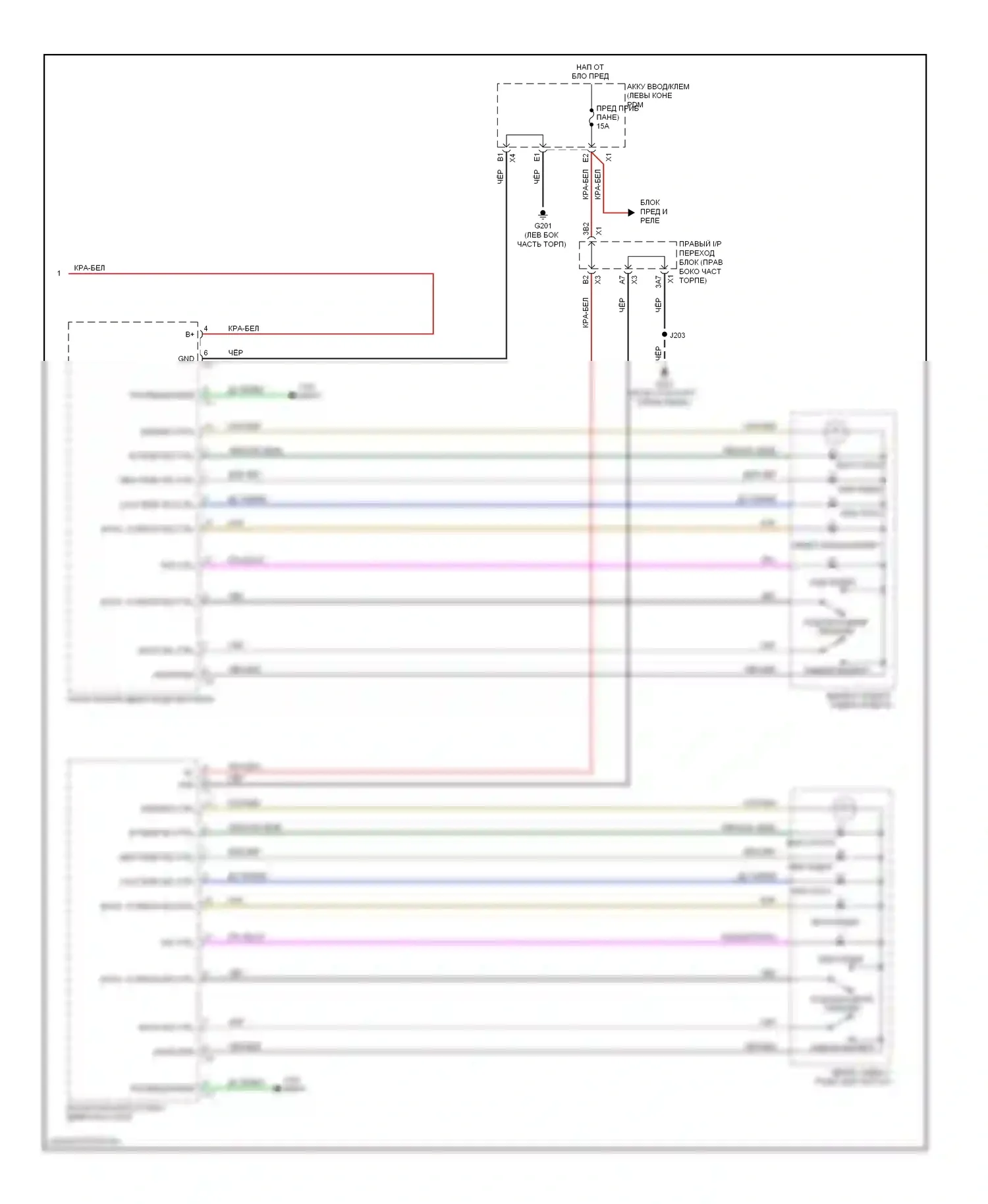 Tahoe Chevrolet III (2006-2014): Электросхема передних обогреваемых сидений, без спо обогреваемых сидений (2 из 2) 