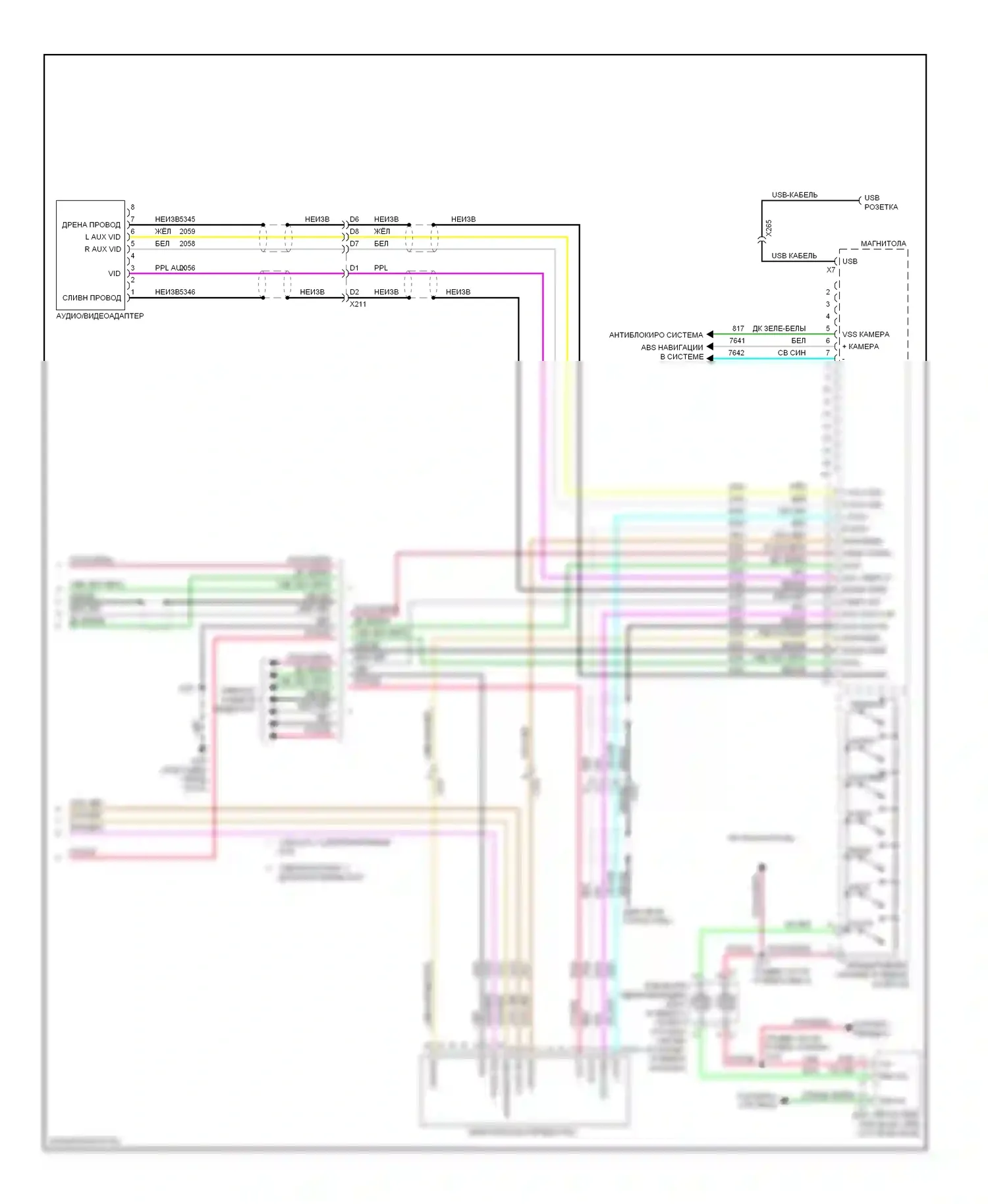 Tahoe Chevrolet III (2006-2014): Электросхема навигации, с y91 и, с uqa (4 из 4) 