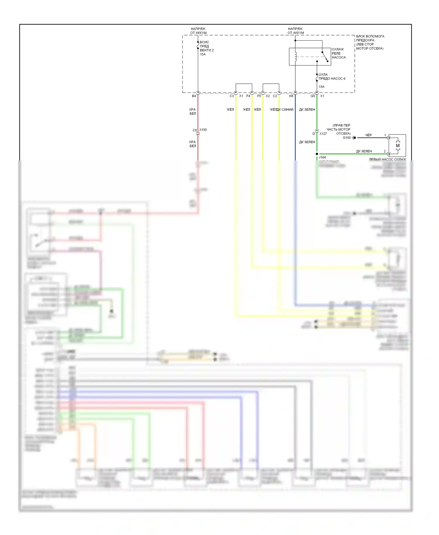 Tahoe Chevrolet III (2006-2014): 6,0л vin j, электросхема гибридного вентилятора охлаждения 