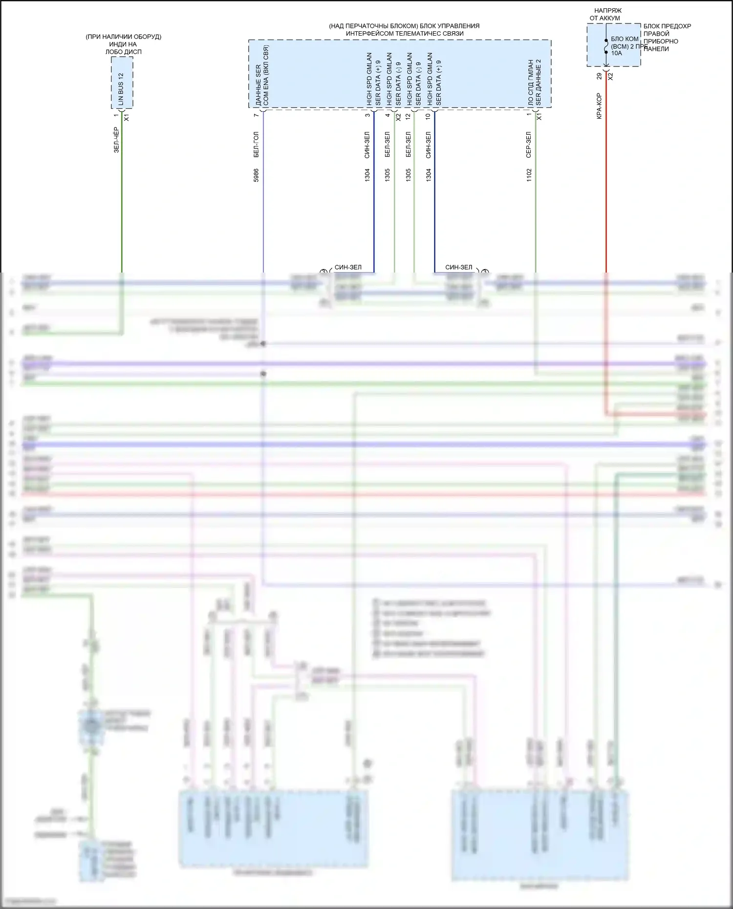 Tahoe Chevrolet IV (2014-2021): Can шина электросхема (2 из 11) 