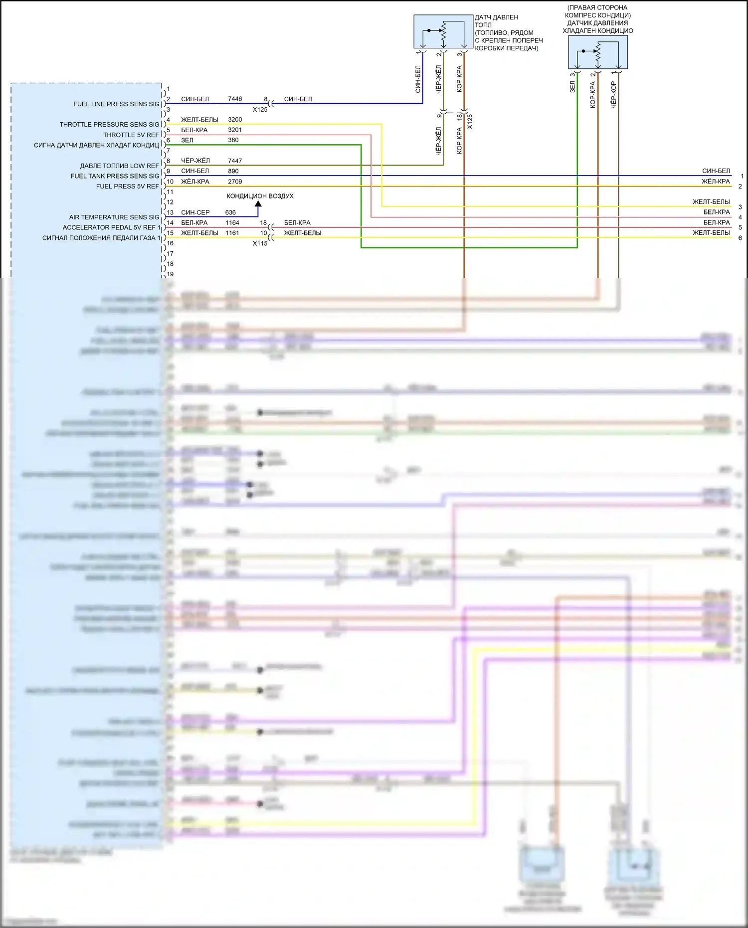 Tahoe Chevrolet IV (2014-2021): Электросхема двигателя 5.3l vin c (1 из 8) 