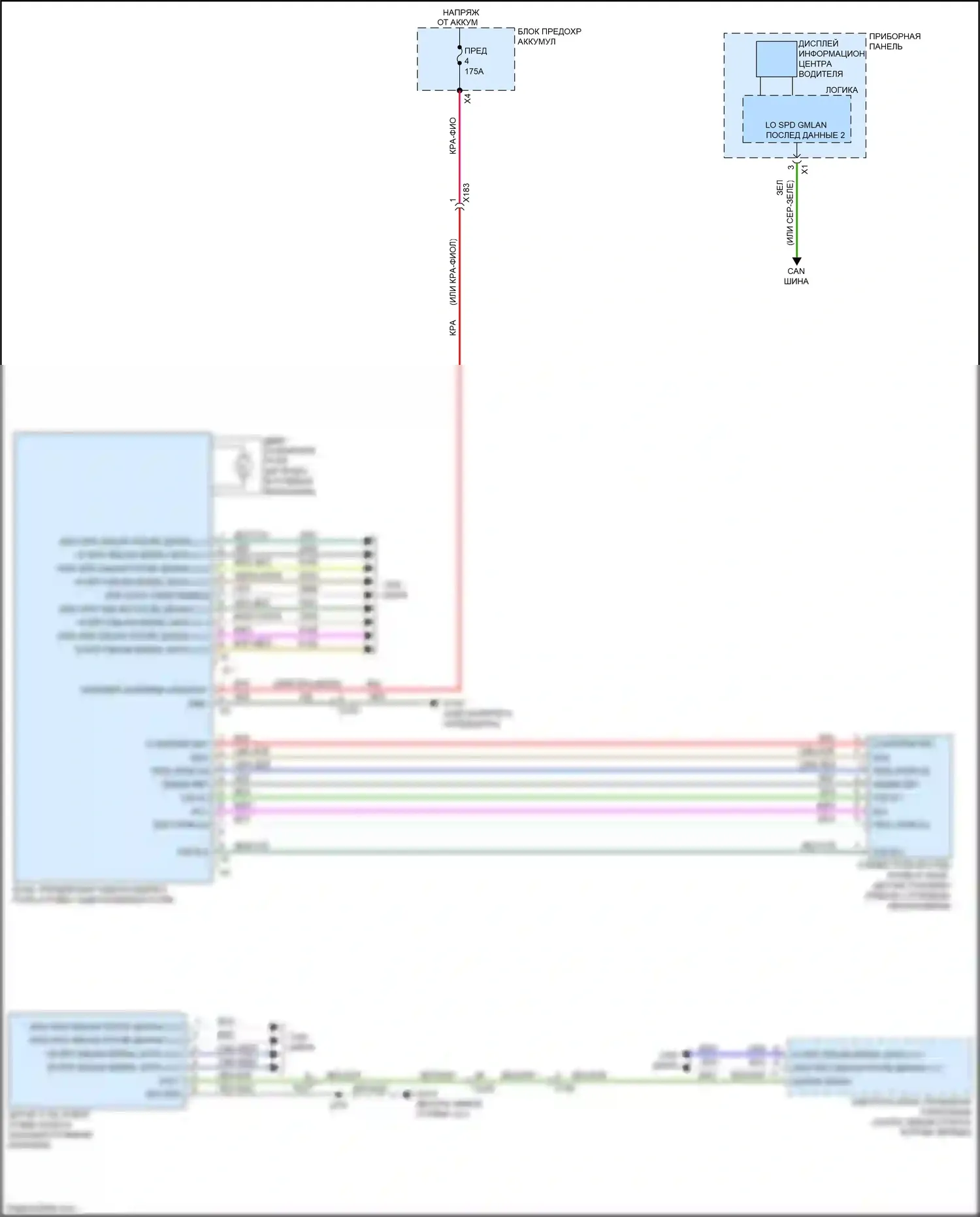 Tahoe Chevrolet IV (2014-2021): Электросхема электроусилителя руля 