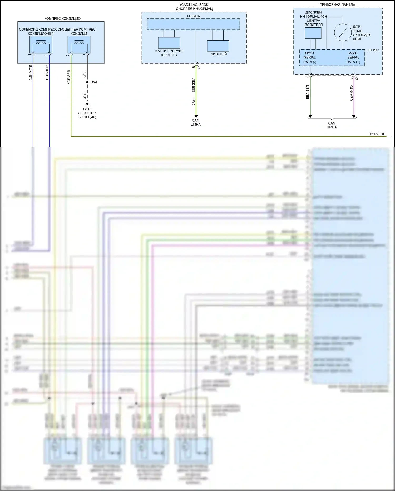 Tahoe Chevrolet IV (2014-2021): Электросхема климат контроля (4 из 5) 