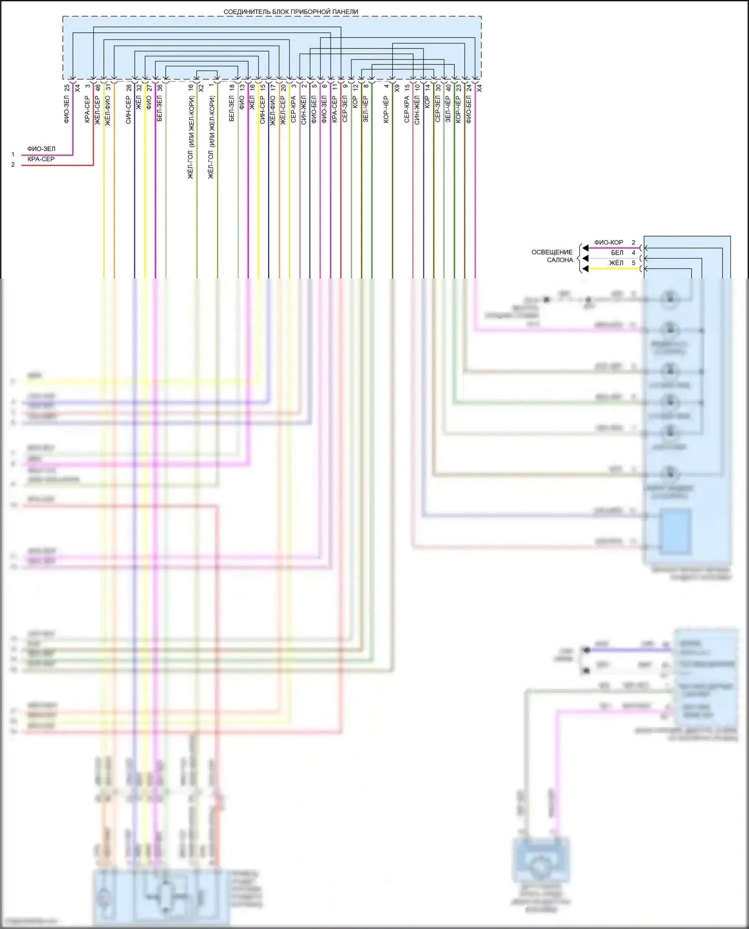 Tahoe Chevrolet IV (2014-2021): Электросхема раздаточной коробки (2 из 2) 