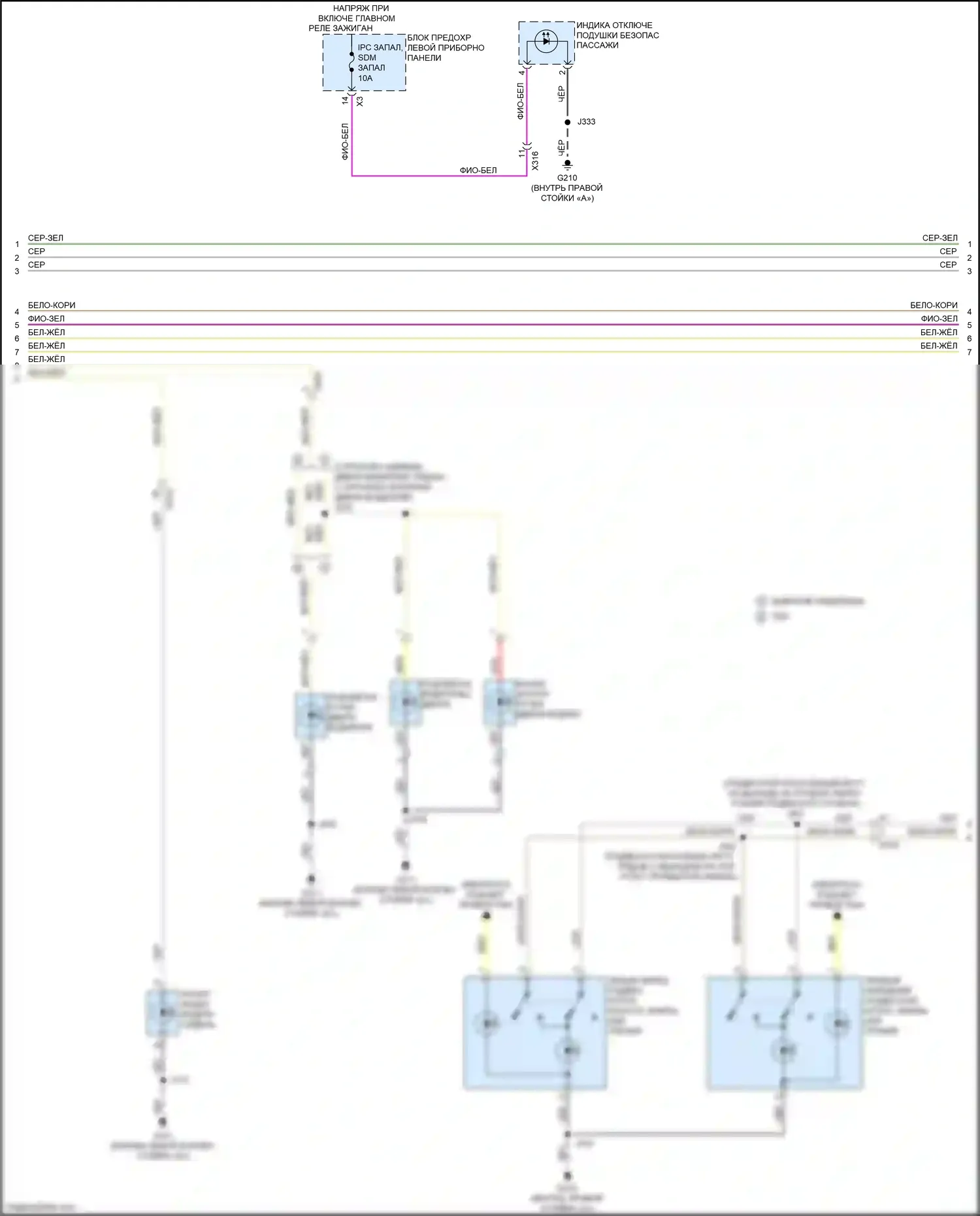Tahoe Chevrolet IV (2014-2021): Электросхема освещения салона (2 из 4) 