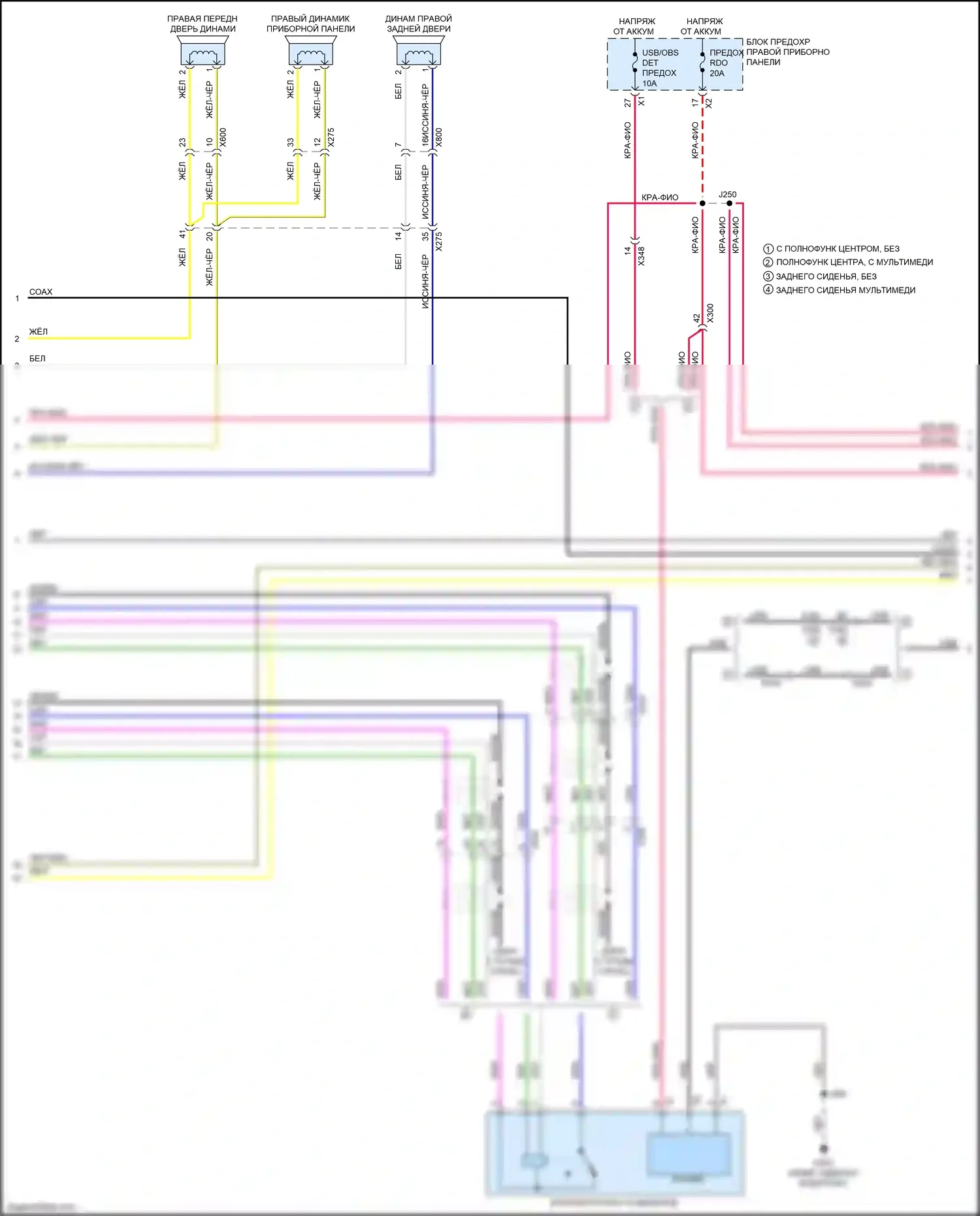 Tahoe Chevrolet IV (2014-2021): Электросхема навигации, базовой (2 из 6) 