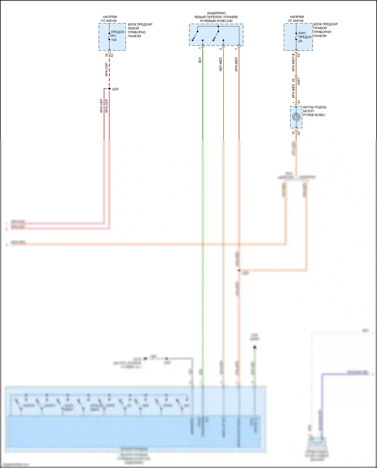Tahoe Chevrolet IV (2014-2021): Электросхема навигации, без объемного усилителя (5 из 6) 