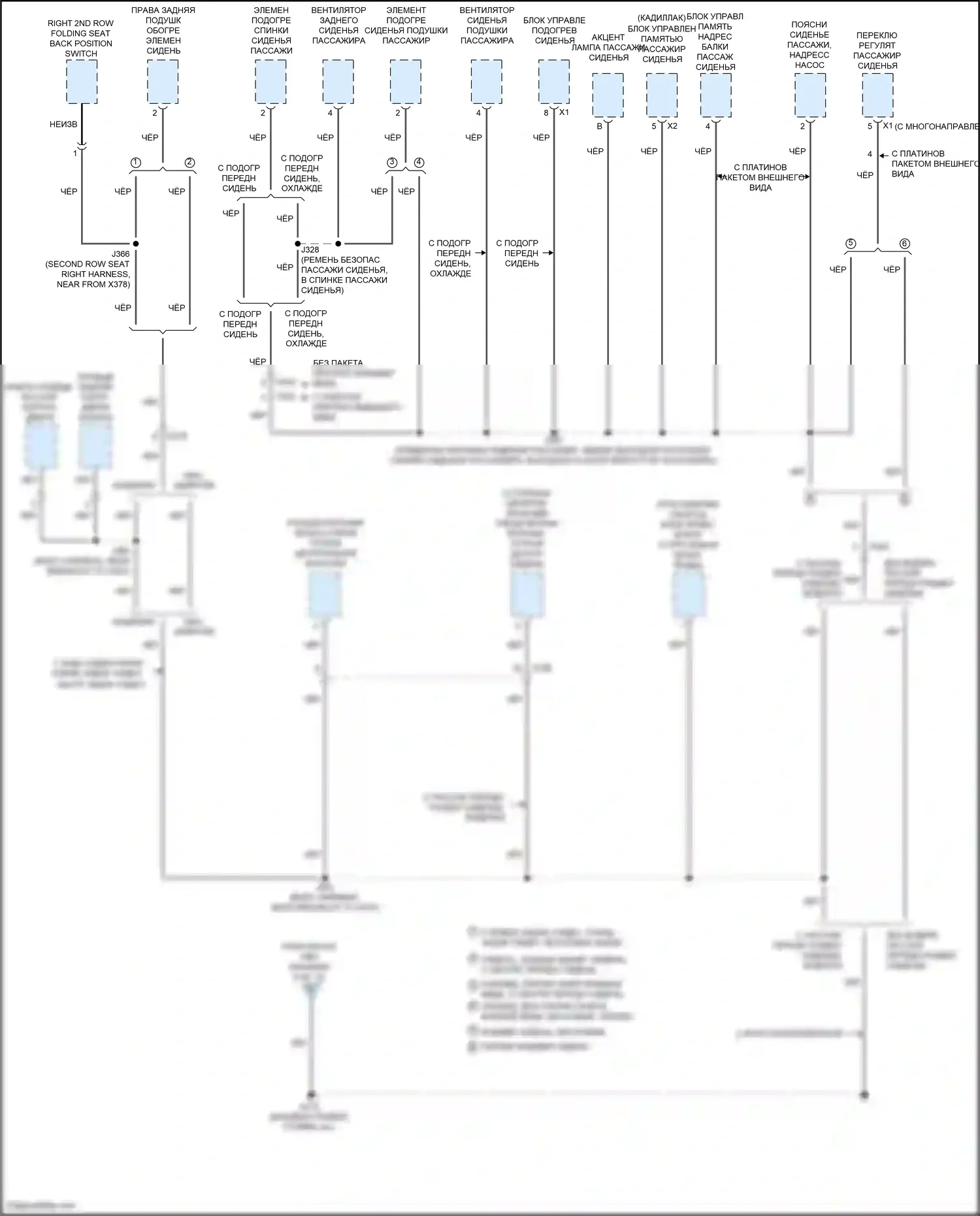 Tahoe Chevrolet IV (2014-2021): Электросхема разводки массы (8 из 12) 