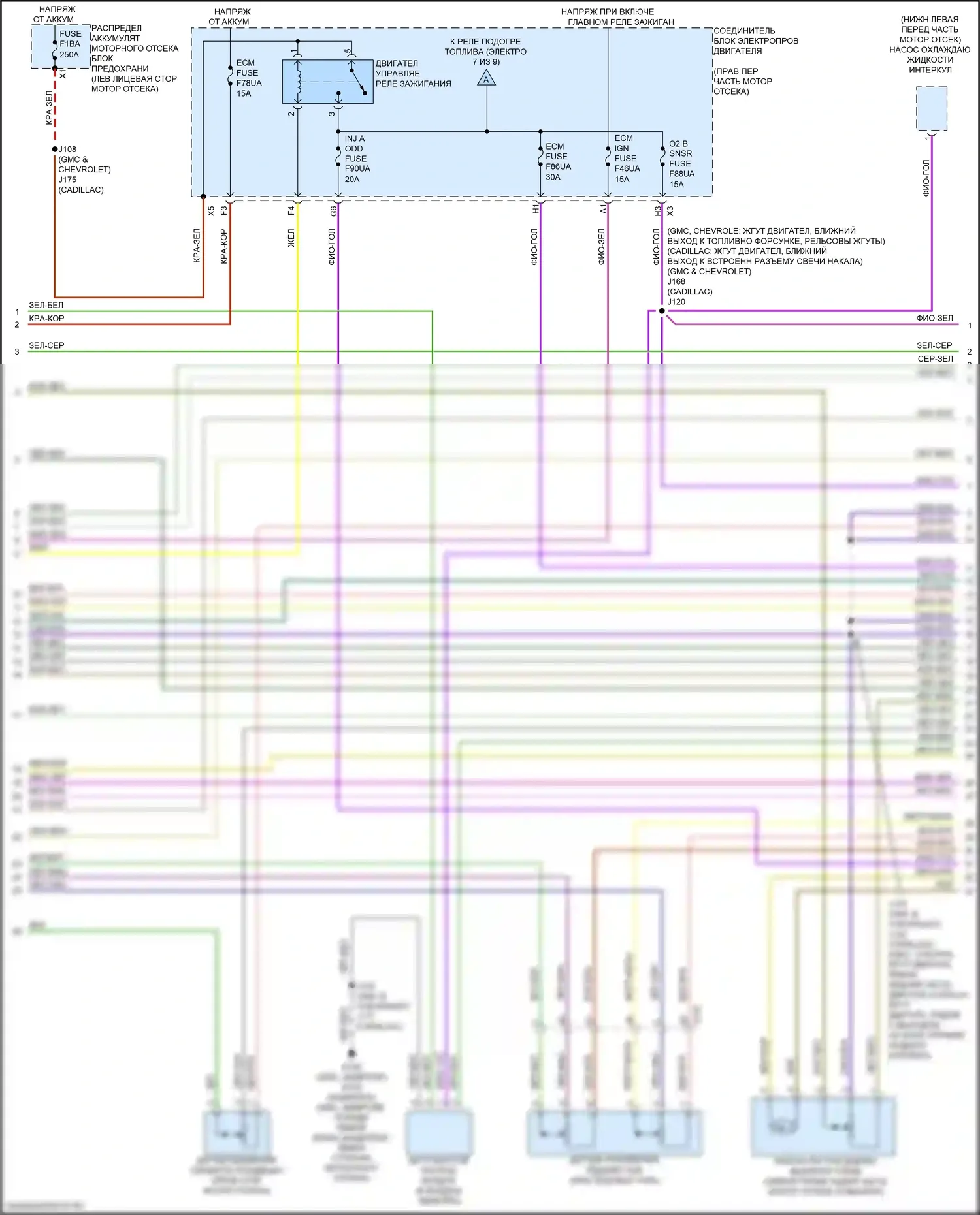 Tahoe Chevrolet V (2021-2024): Электросхема двигателя 3.0l vin t (2 из 9) 