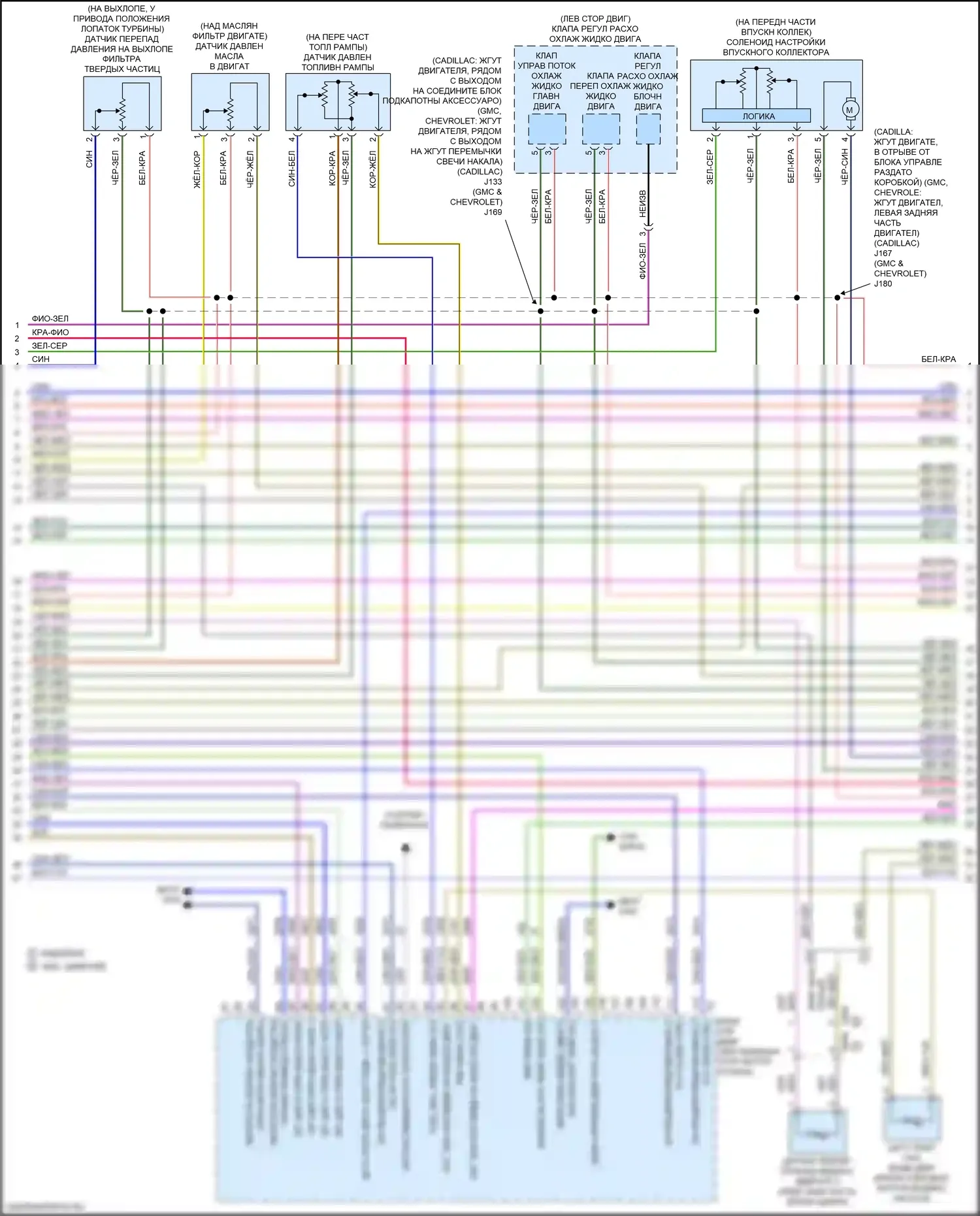 Tahoe Chevrolet V (2021-2024): Электросхема двигателя 3.0l vin t (5 из 9) 