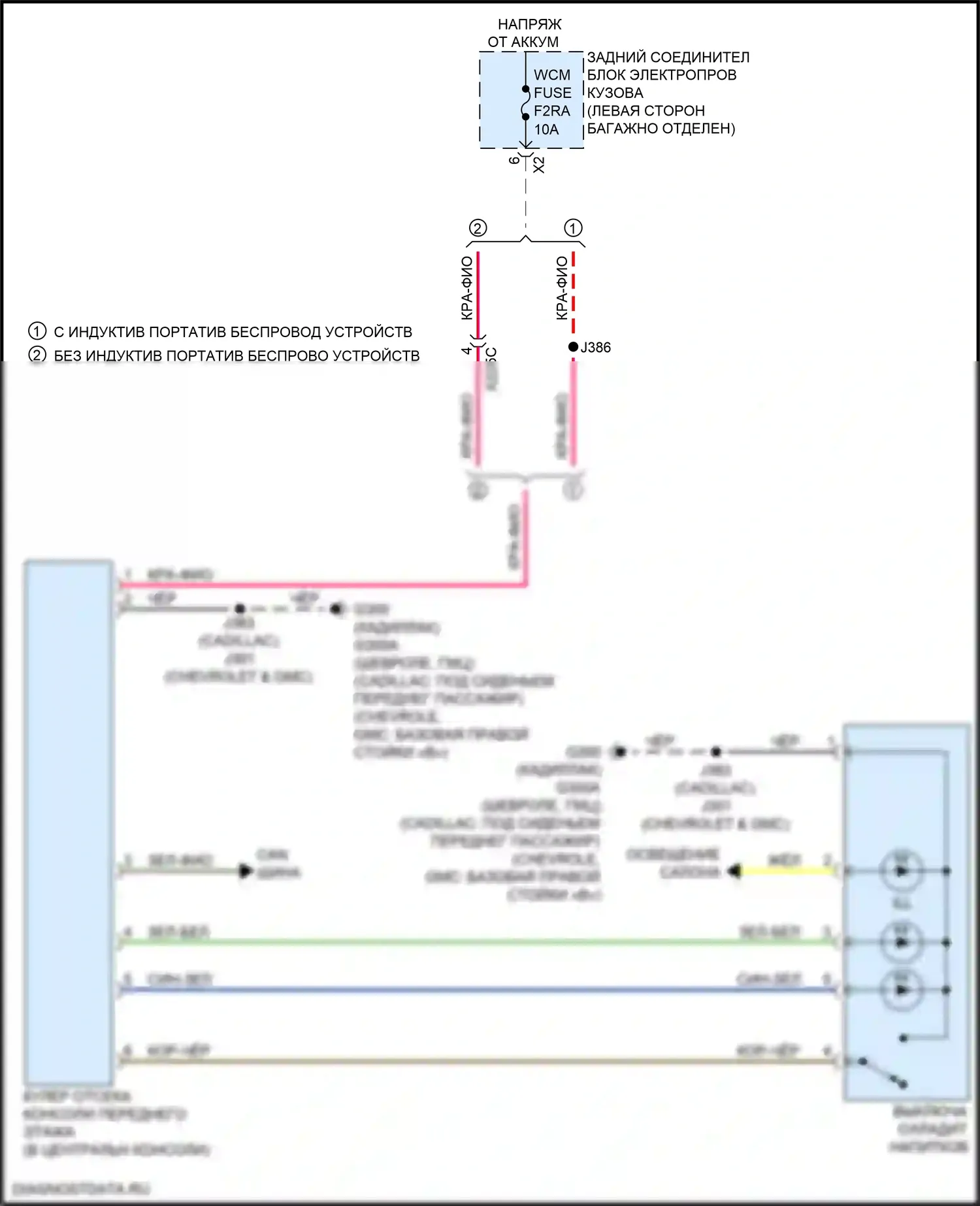 Tahoe Chevrolet V (2021-2024): Электросхема блока охлаждения 