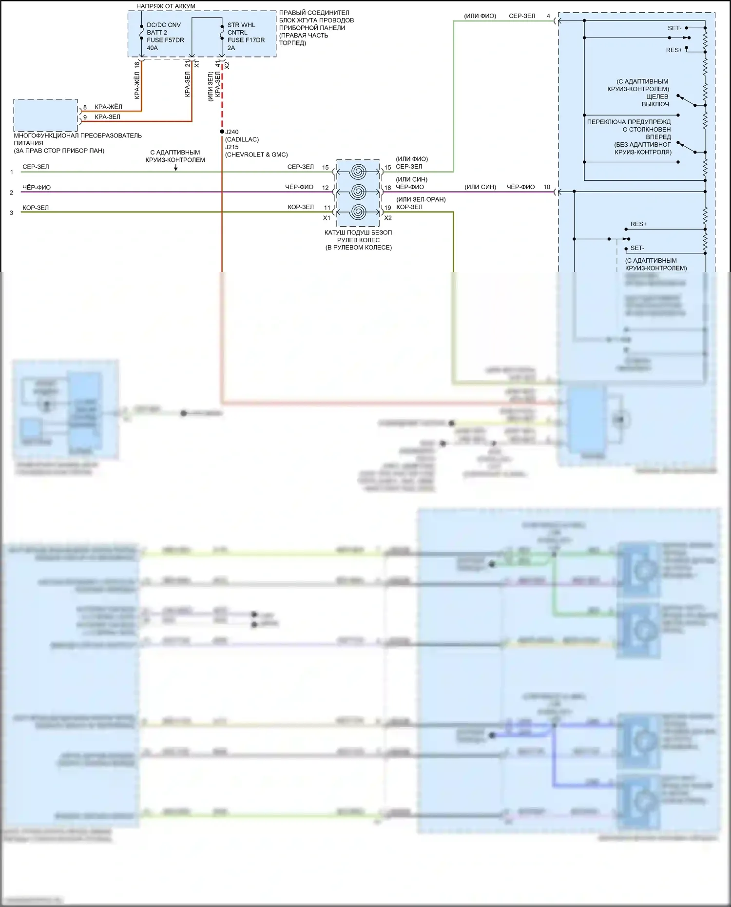 Tahoe Chevrolet V (2021-2024): Электросхема круиз-контроля (3 из 3) 