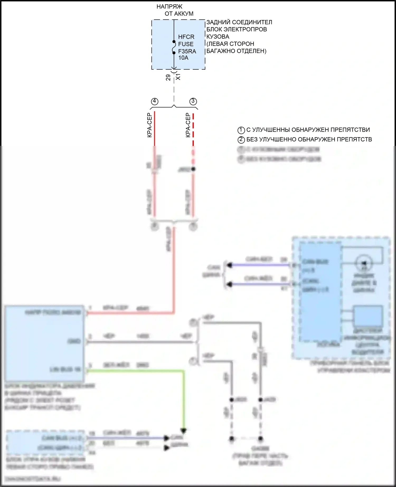 Tahoe Chevrolet V (2021-2024): Электросхема контроля давления в шинах 
