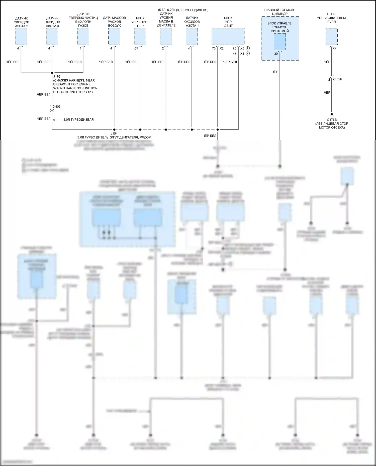 Tahoe Chevrolet V (2021-2024): Электросхема разводки массы (1 из 11) 