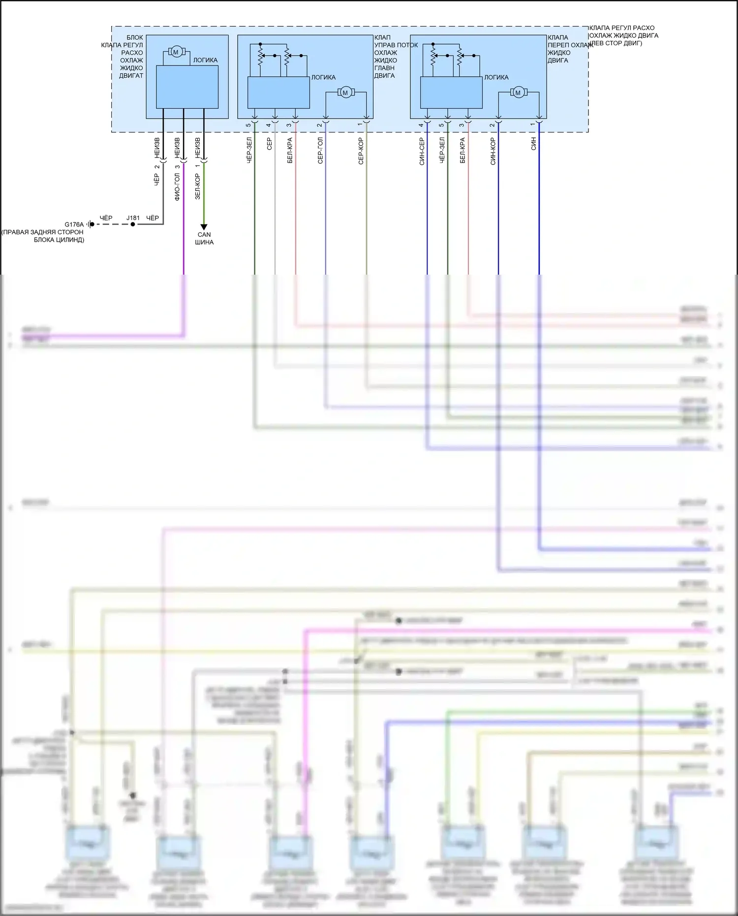 Tahoe Chevrolet V (2021-2024): Электросхема вентилятора охлаждения (3 из 4) 