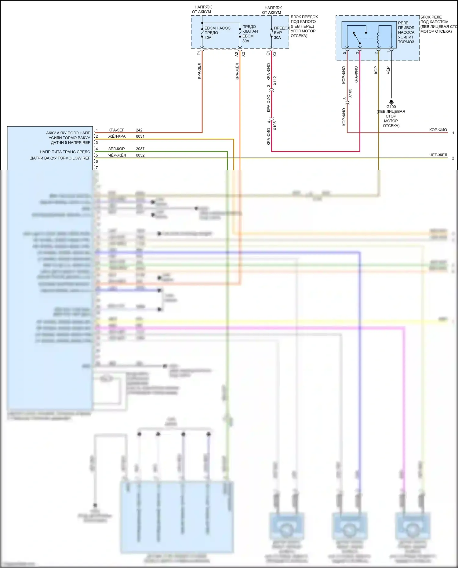 Tracker Chevrolet III (2013-2017): Антиблокировочная система abs электросхема (1 из 2) 