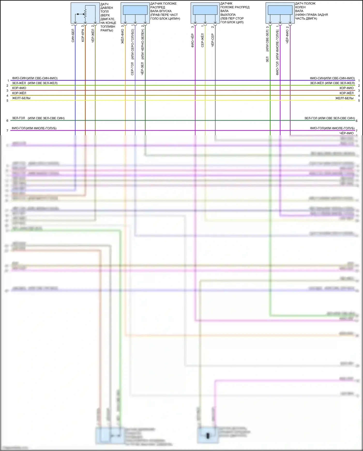 Tracker Chevrolet III (2013-2017): Электросхема двигателя 1.4l vin b (5 из 6) 