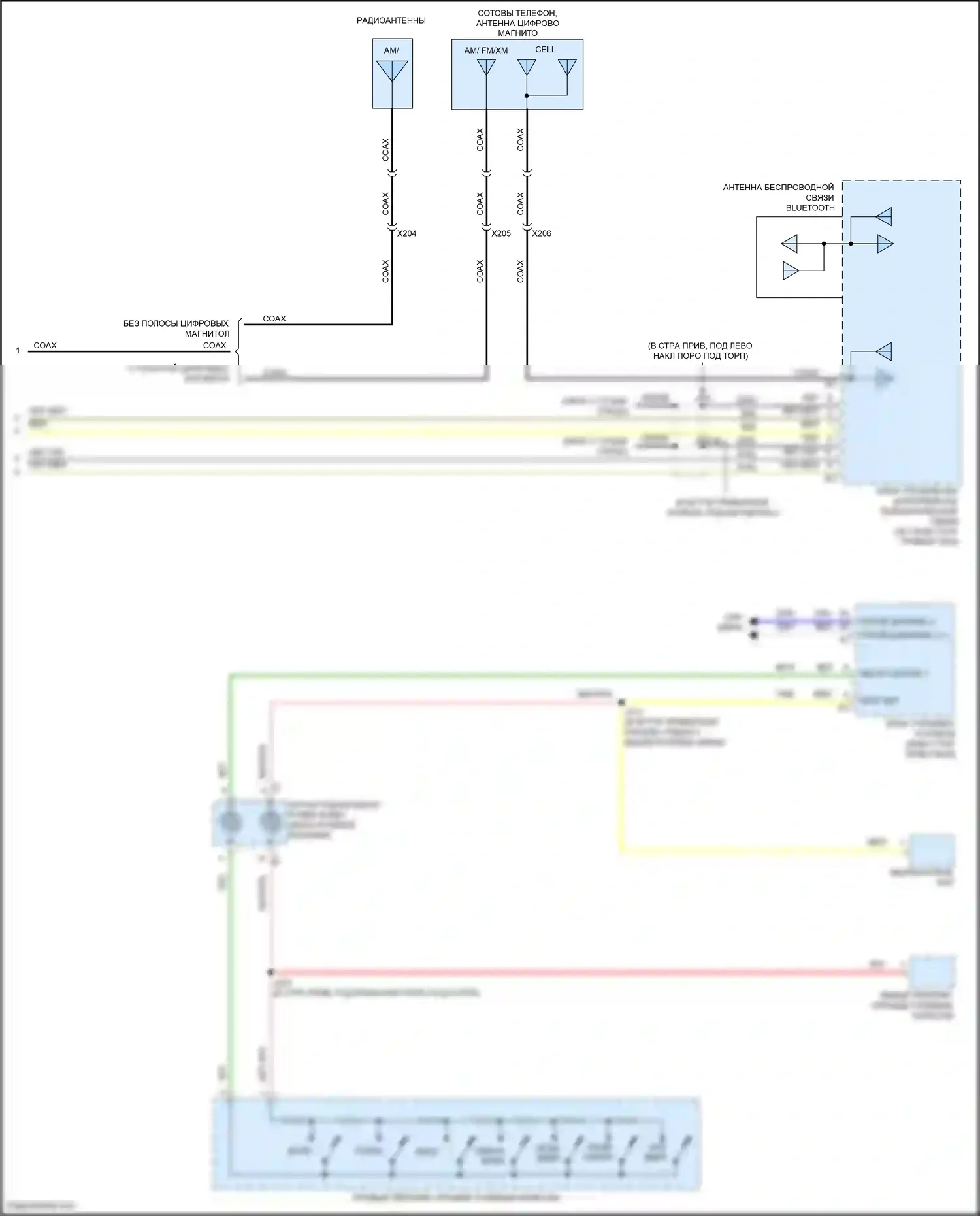 Tracker Chevrolet III (2013-2017): Электросхема магнитолы, база (2 из 2) 