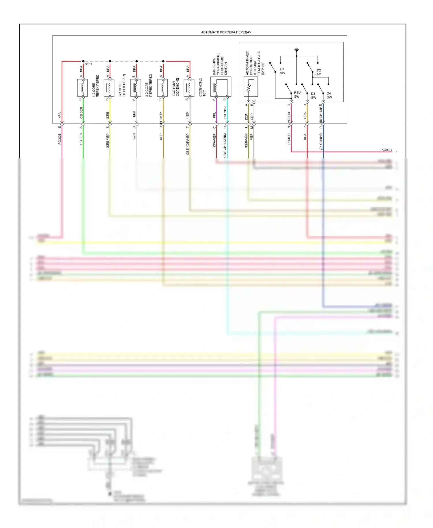TrailBlazer Chevrolet I рестайлинг (2005-2009): Электросхема двигателя 4.2l vin s (6 из 7) 