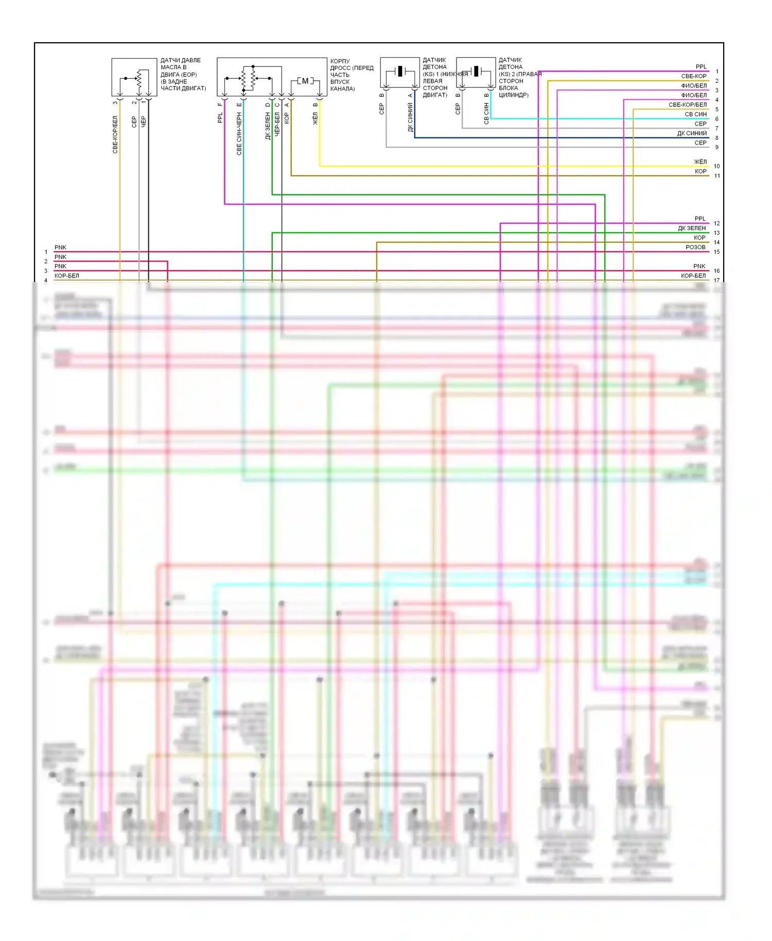 TrailBlazer Chevrolet I рестайлинг (2005-2009): Электросхема двигателя 5.3l vin m (4 из 5) 
