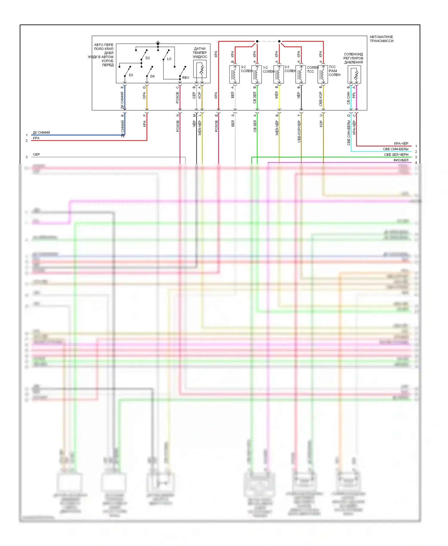 TrailBlazer Chevrolet I (2001-2006): Электросхема двигателя 5.3l vin p (3 из 5) 
