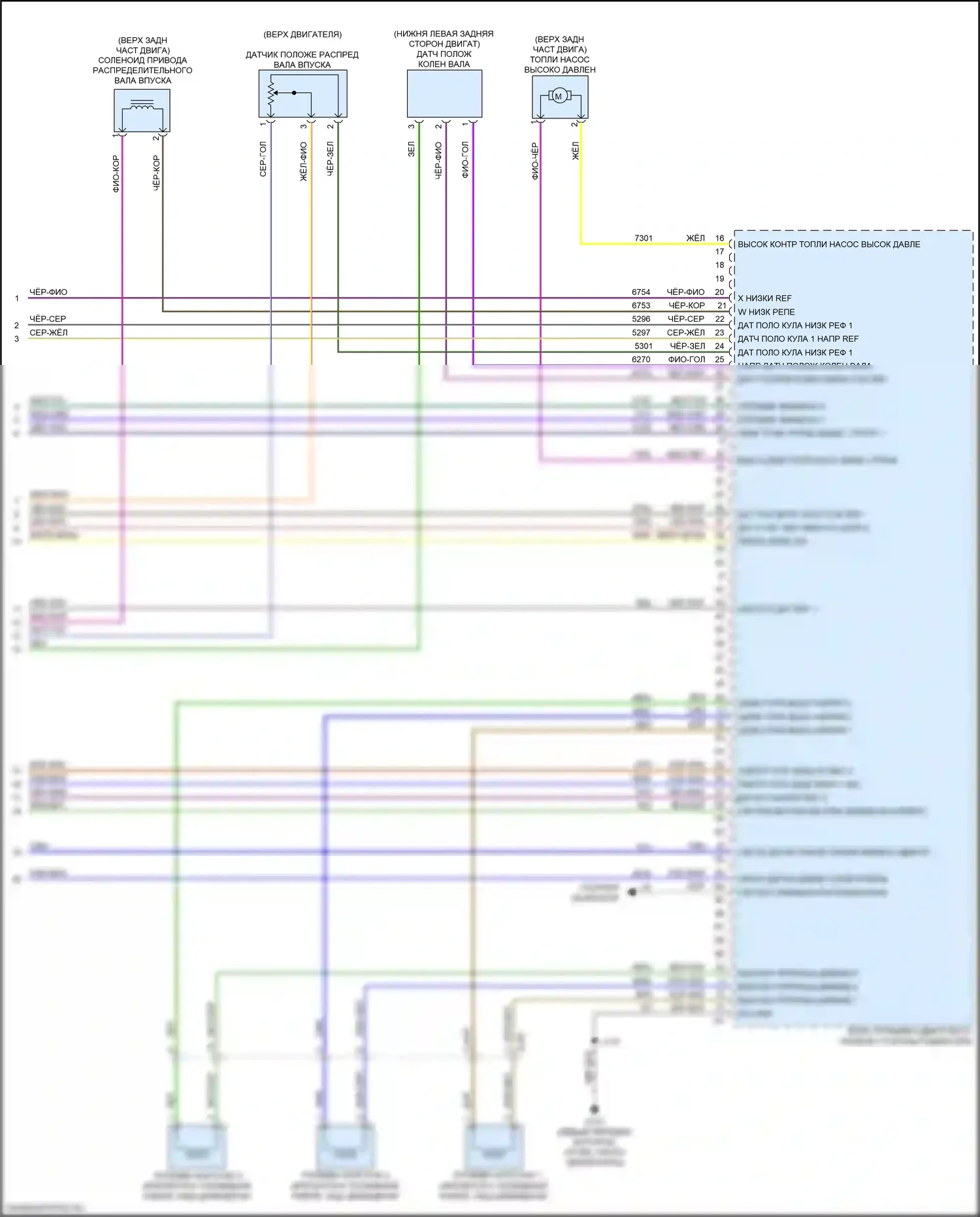TrailBlazer Chevrolet II рестайлинг (2017-2024): Электросхема двигателя 1.2l vin 2 (7 из 7) 